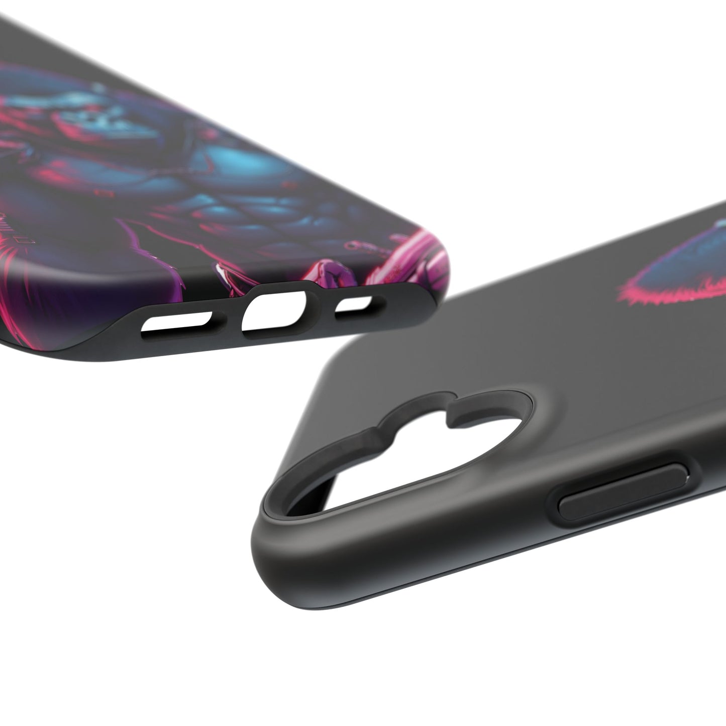Cyber Primal Phone Case – Neon Power, Gorilla Strength