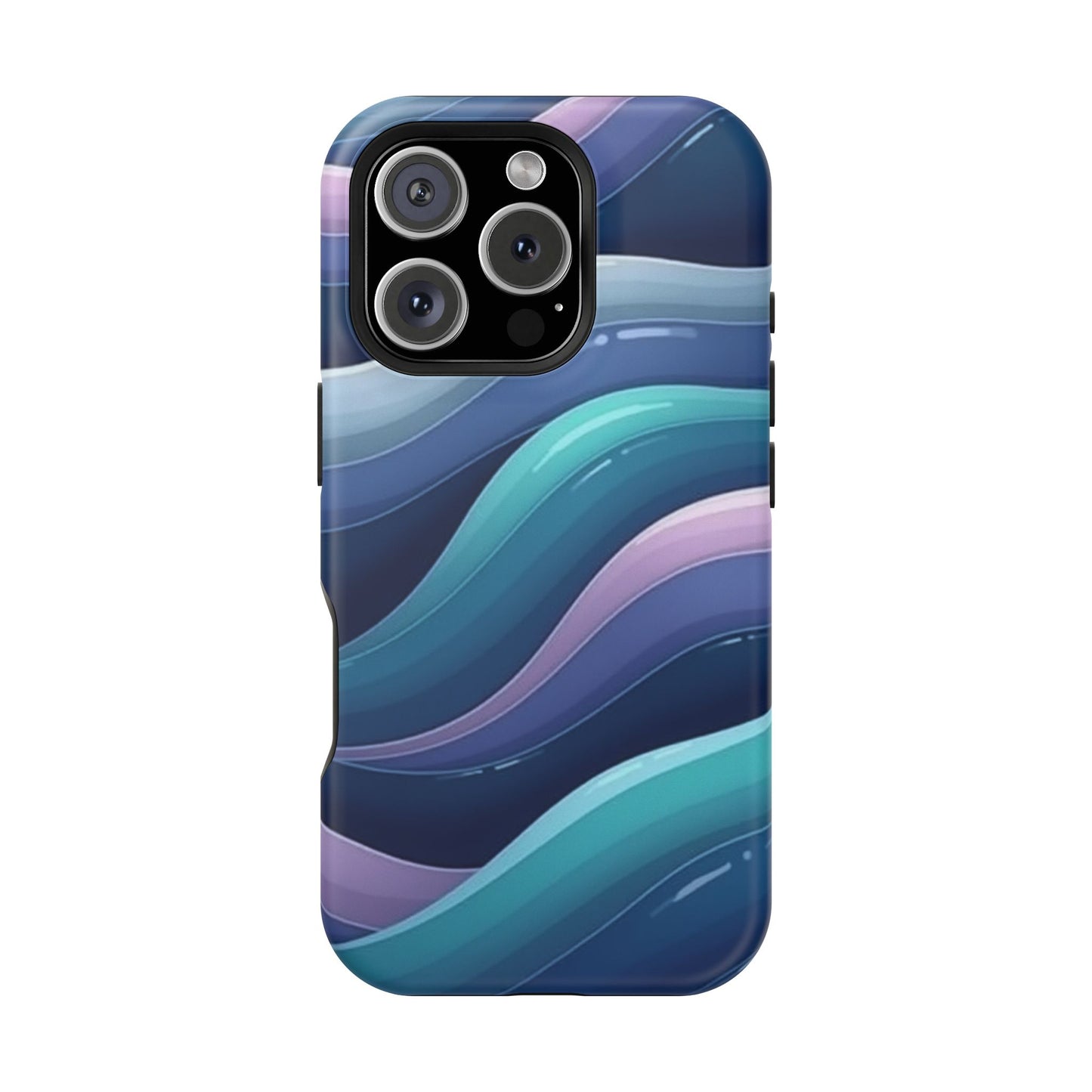 Blue Wave Phone Case - Aesthetic iPhone Case | Dark Moody Gradient Design | Gifts for Her | Unique Art Print