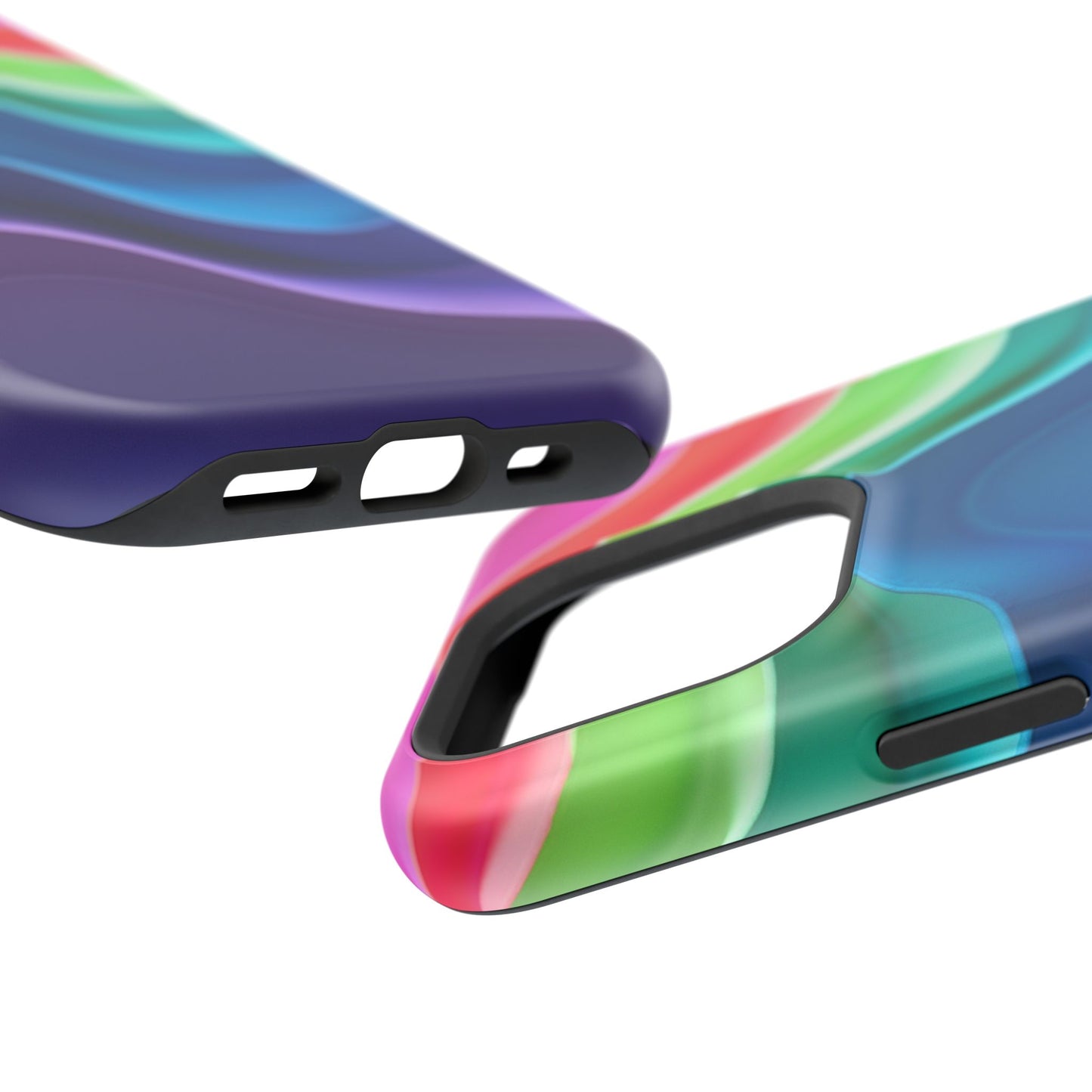 Rainbow Wave Phone Case - Aesthetic Ocean Design | iPhone 14-17 Cases | Nature Gifts for Her, Colorful Trendy Accessory