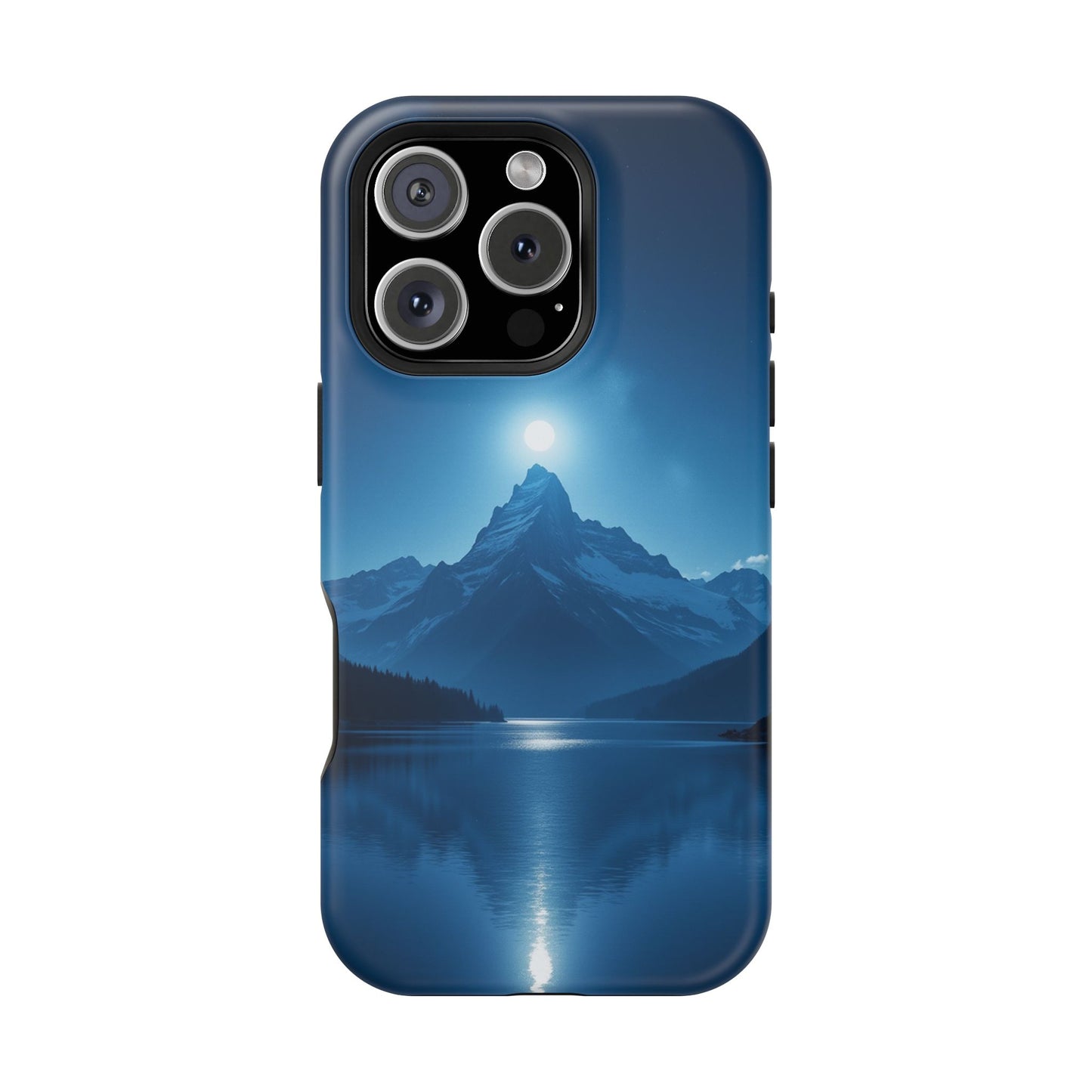 Mountain Moon Phone Case - Serene Landscape iPhone Cover - Nature Lover Gift