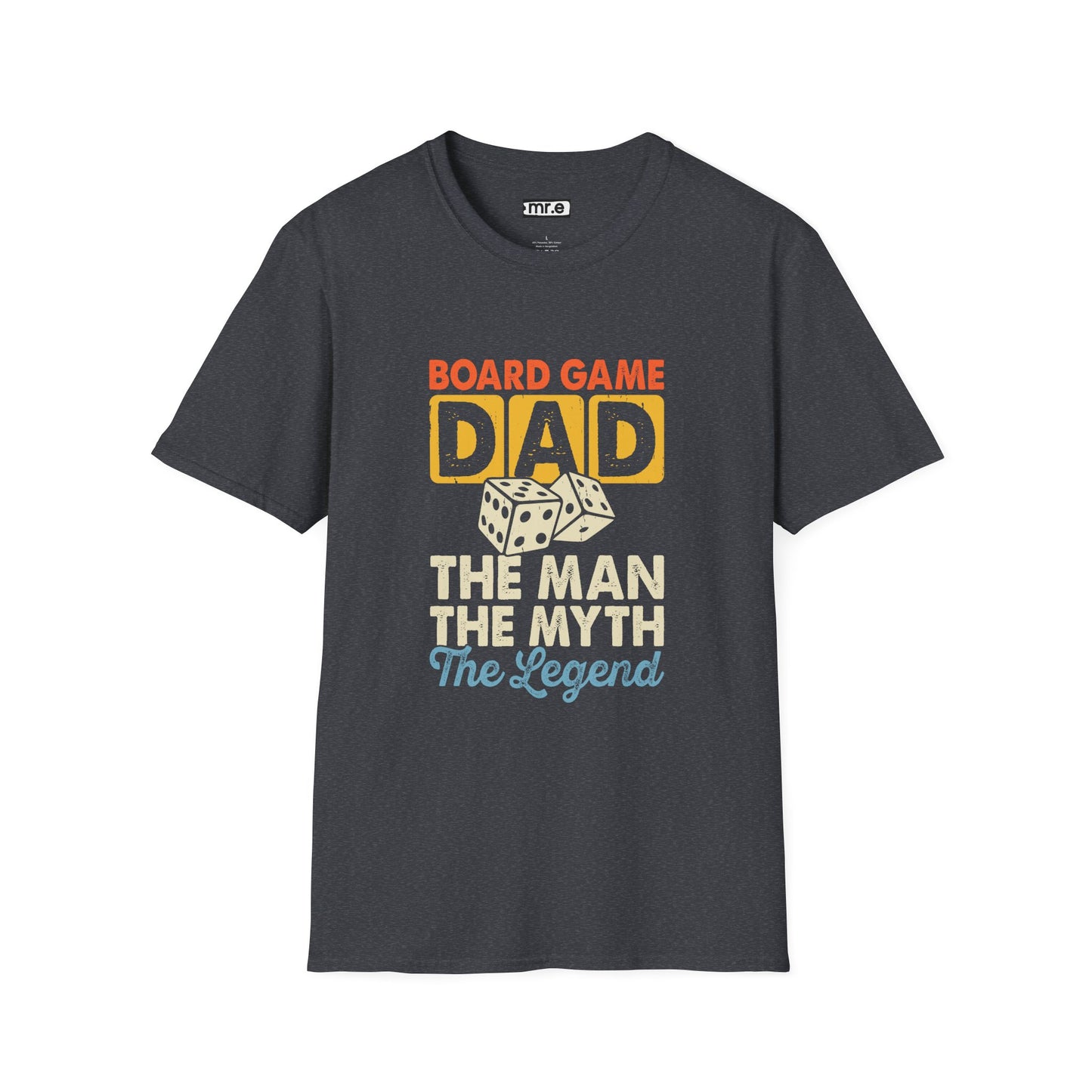 "Board Game Dad" Funny & Trendy Graphic Tee β Perfect Gift for Gamer Dads, Family Night Lovers & Game Night Champions