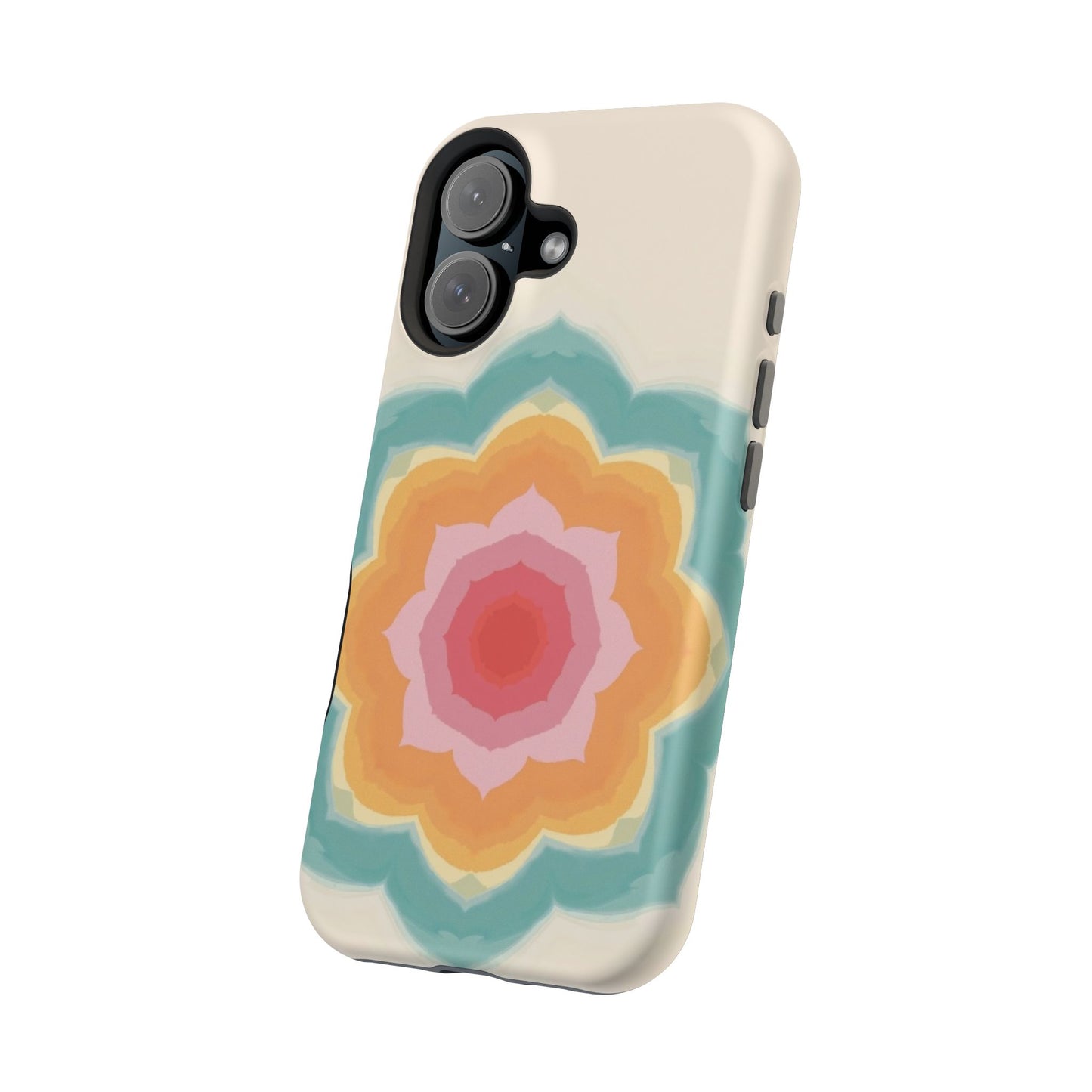 Floral Bloom iPhone Case - Retro Flower Power Design, Aesthetic Gift Idea