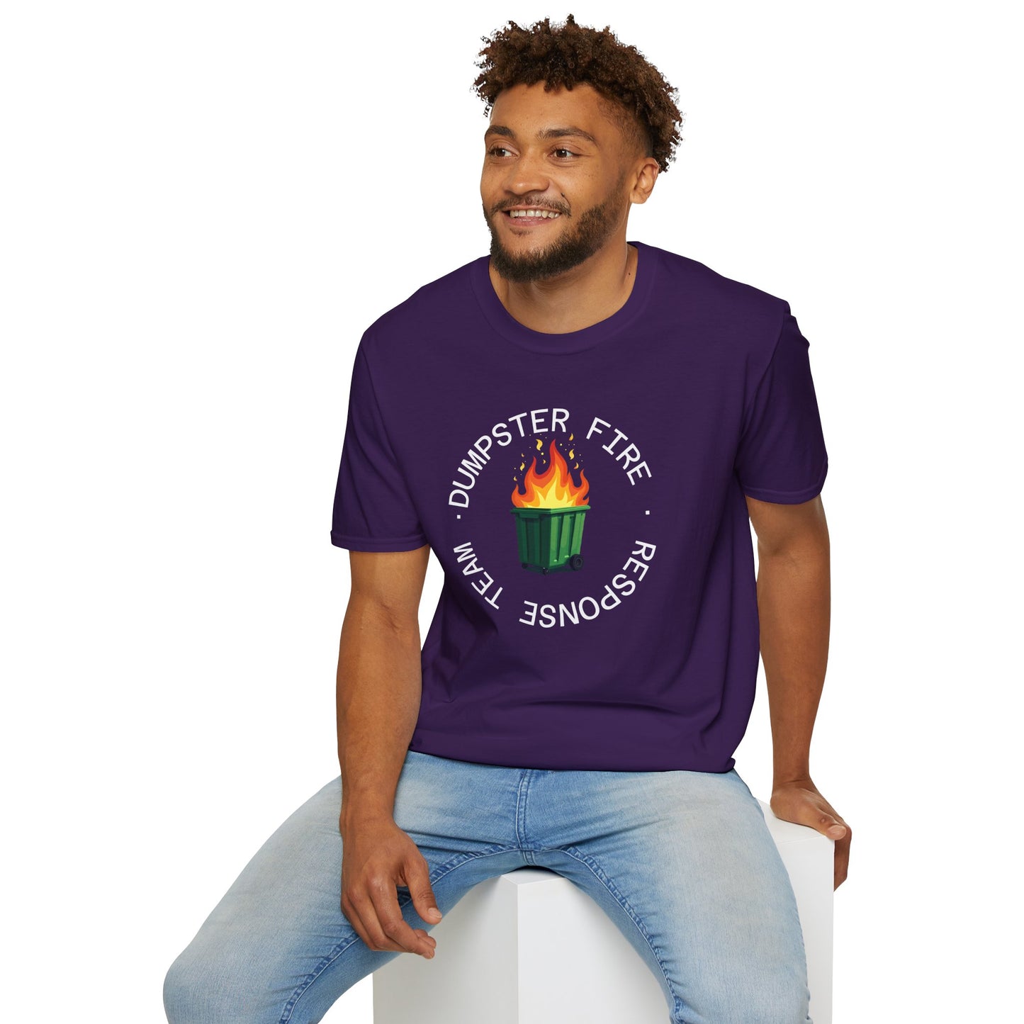 Funny Dumpster Fire Response Team T-Shirt β Sarcastic & Witty Graphic Tee for Chaos Lovers, Ironic Humor Gift, Office & Casual Wear