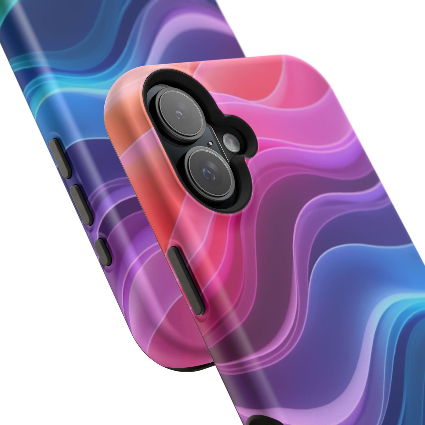 Pastel Wave Phone Case - Aesthetic iPhone Case | Lavender & Blue Gradient Design | Gifts for Her | Unique Art Print