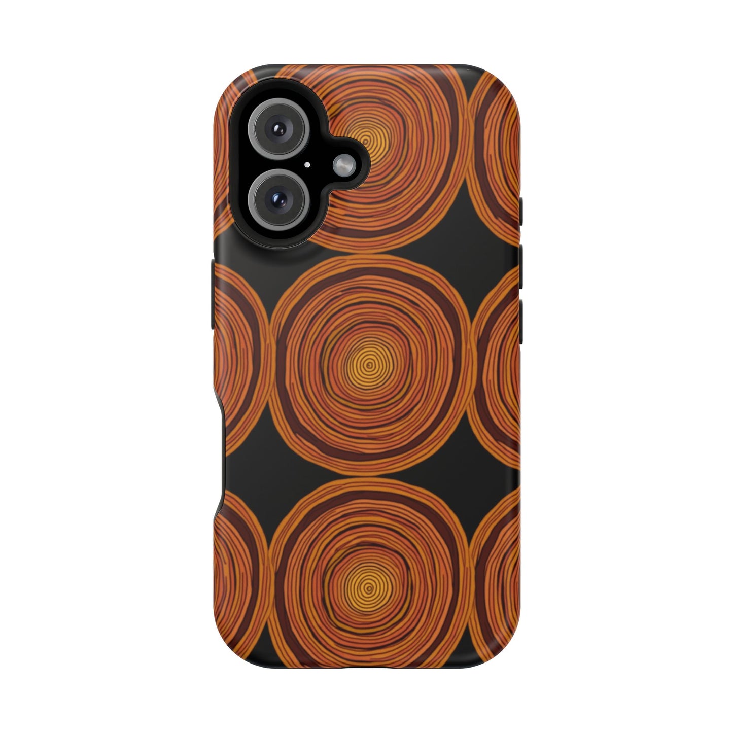 Rustic Swirl iPhone Case - Boho Wood Grain Pattern - Aesthetic Phone Accessories