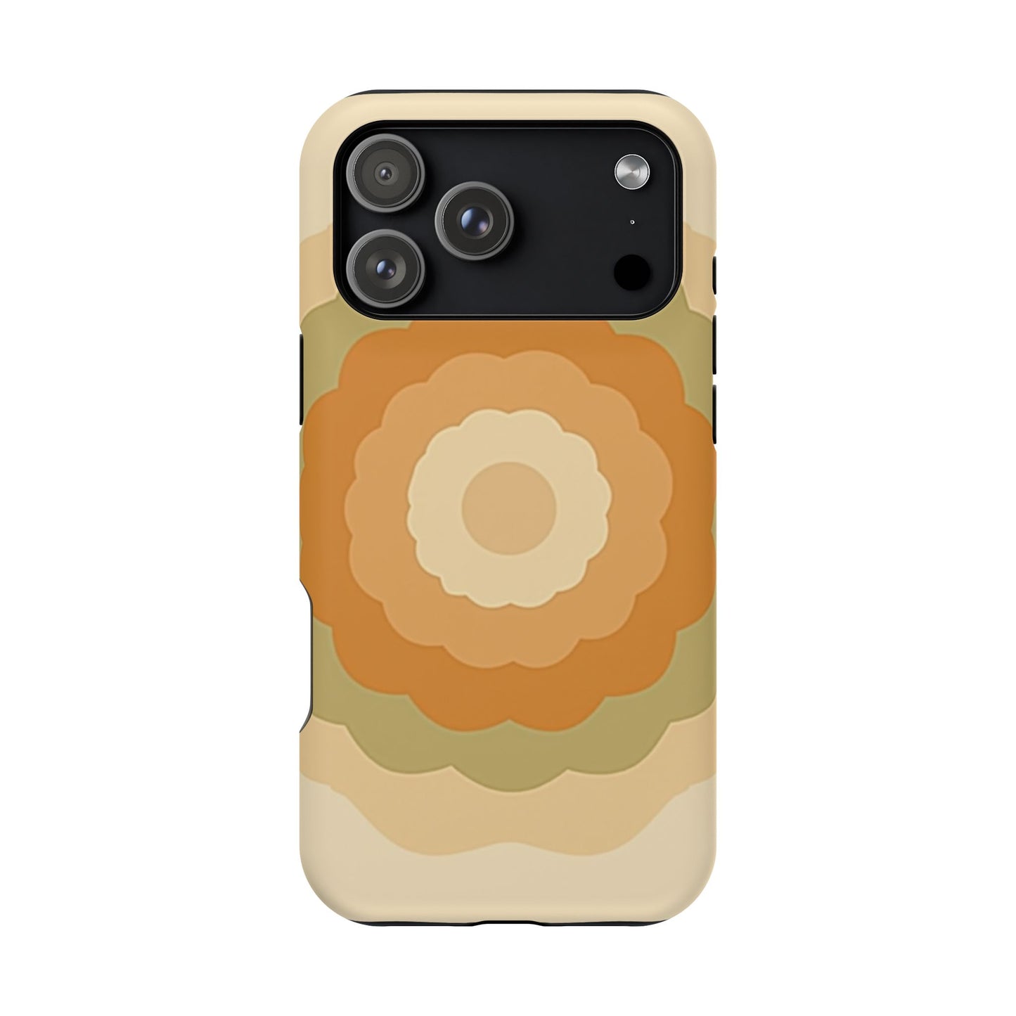 Retro Bloom iPhone Case - 70s Floral Design, Vintage Aesthetic Gift Idea