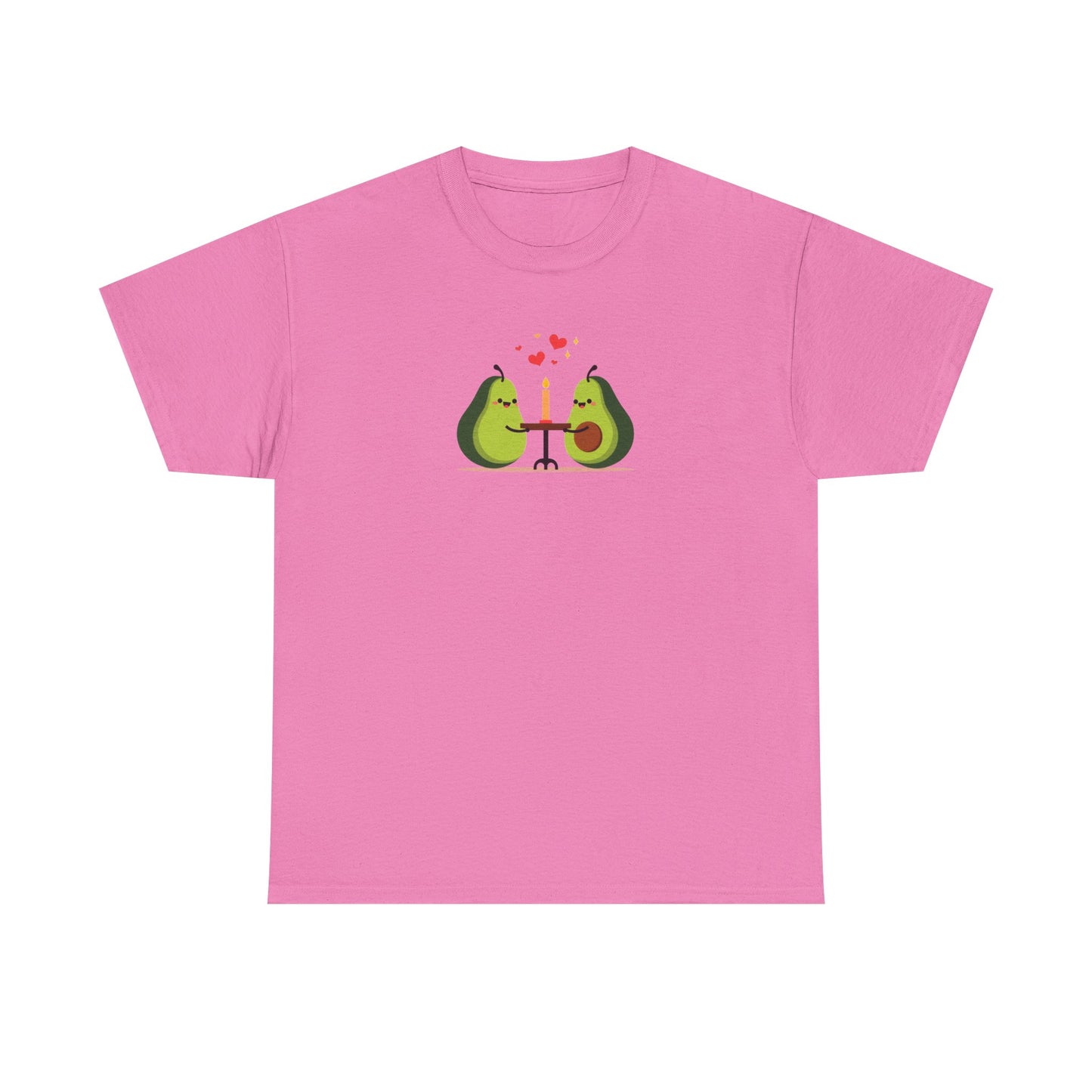 Cute Avocado Couple T-Shirt – “Avocuddles Date Night” – Funny Romantic Tee for Foodie Lovers & Veggie Fans
