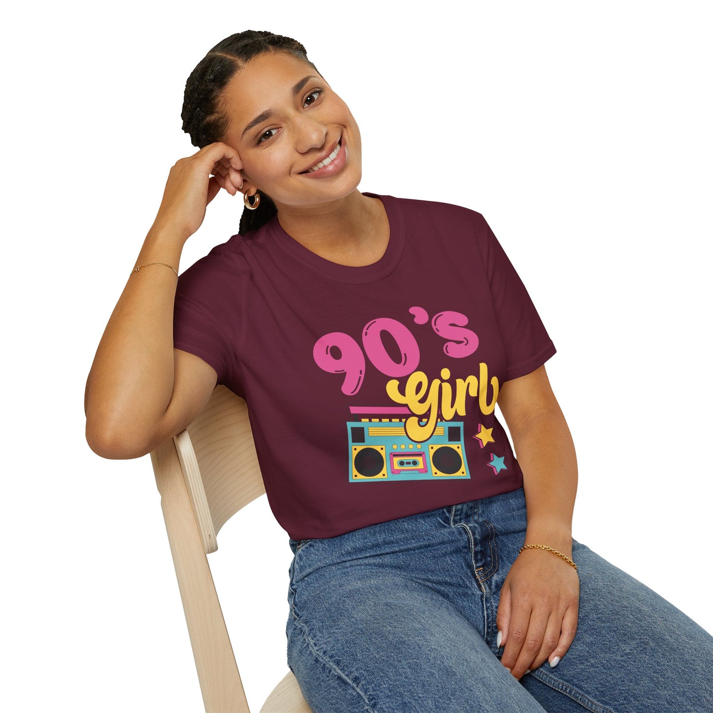 "90’s Girl" T-Shirt – Retro Throwback Tee | Nostalgic 90s Vibe Graphic Shirt for Girls & Women | Vintage Pop Culture Fashion Tee