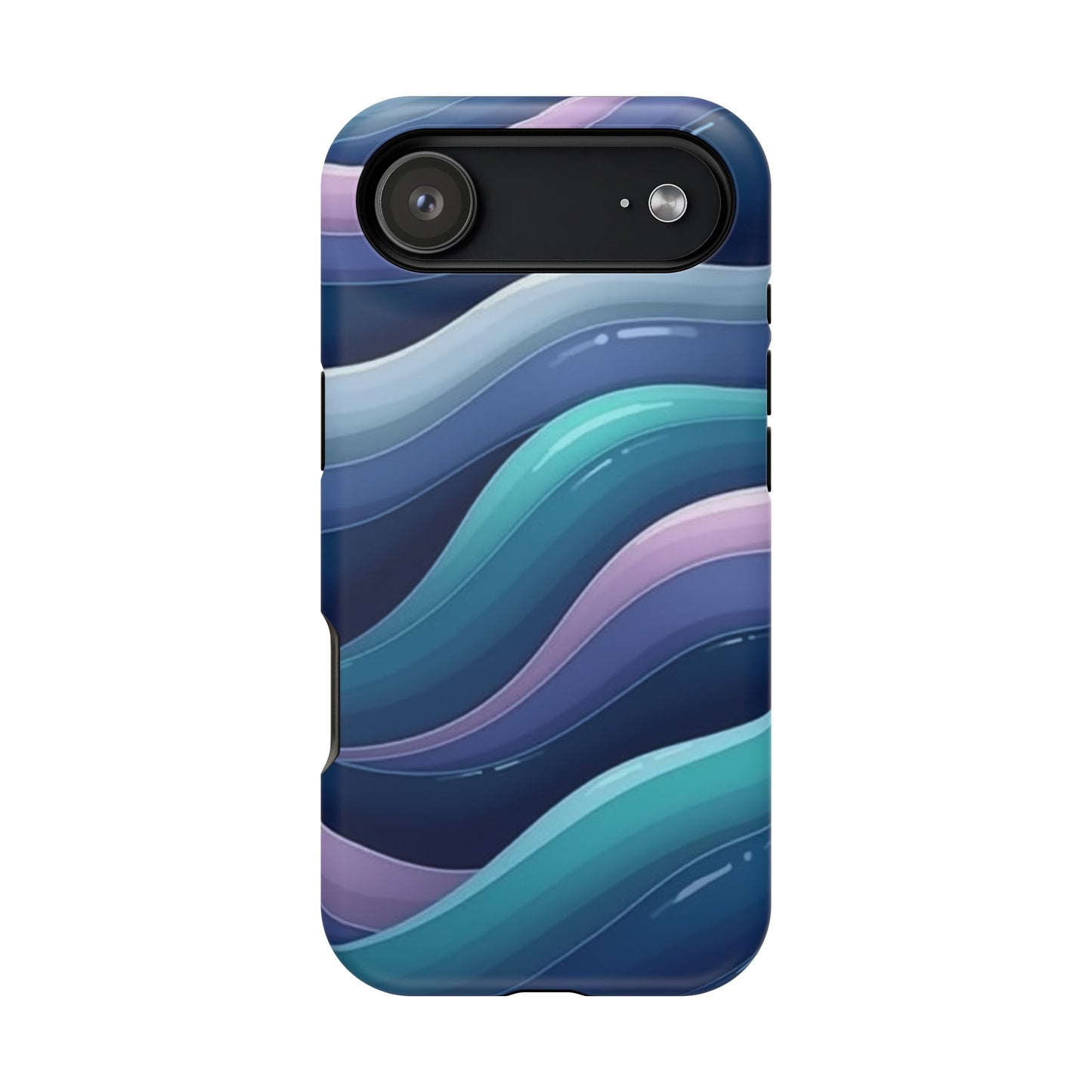 Blue Wave Phone Case - Aesthetic iPhone Case | Dark Moody Gradient Design | Gifts for Her | Unique Art Print