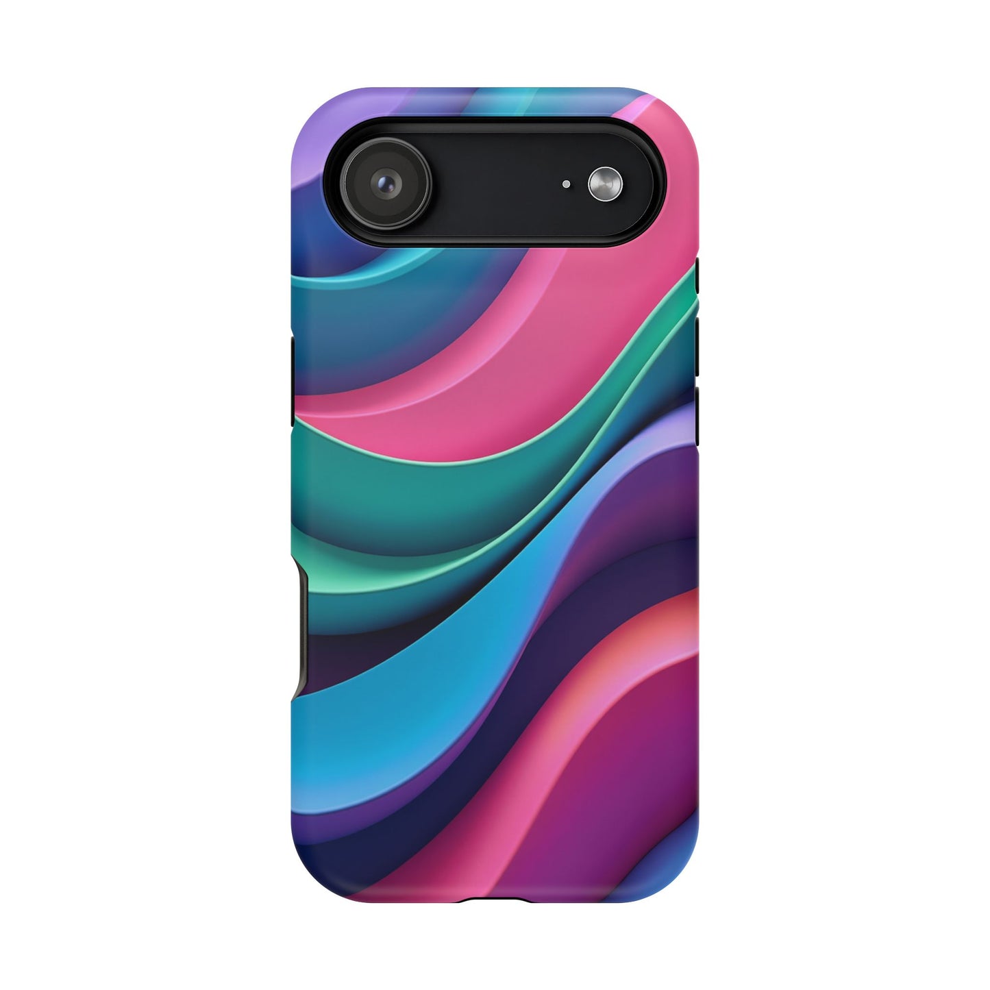 Aesthetic Wave Phone Case - Colorful iPhone Case, Ocean Gift Idea, Trendy Summer Accessory