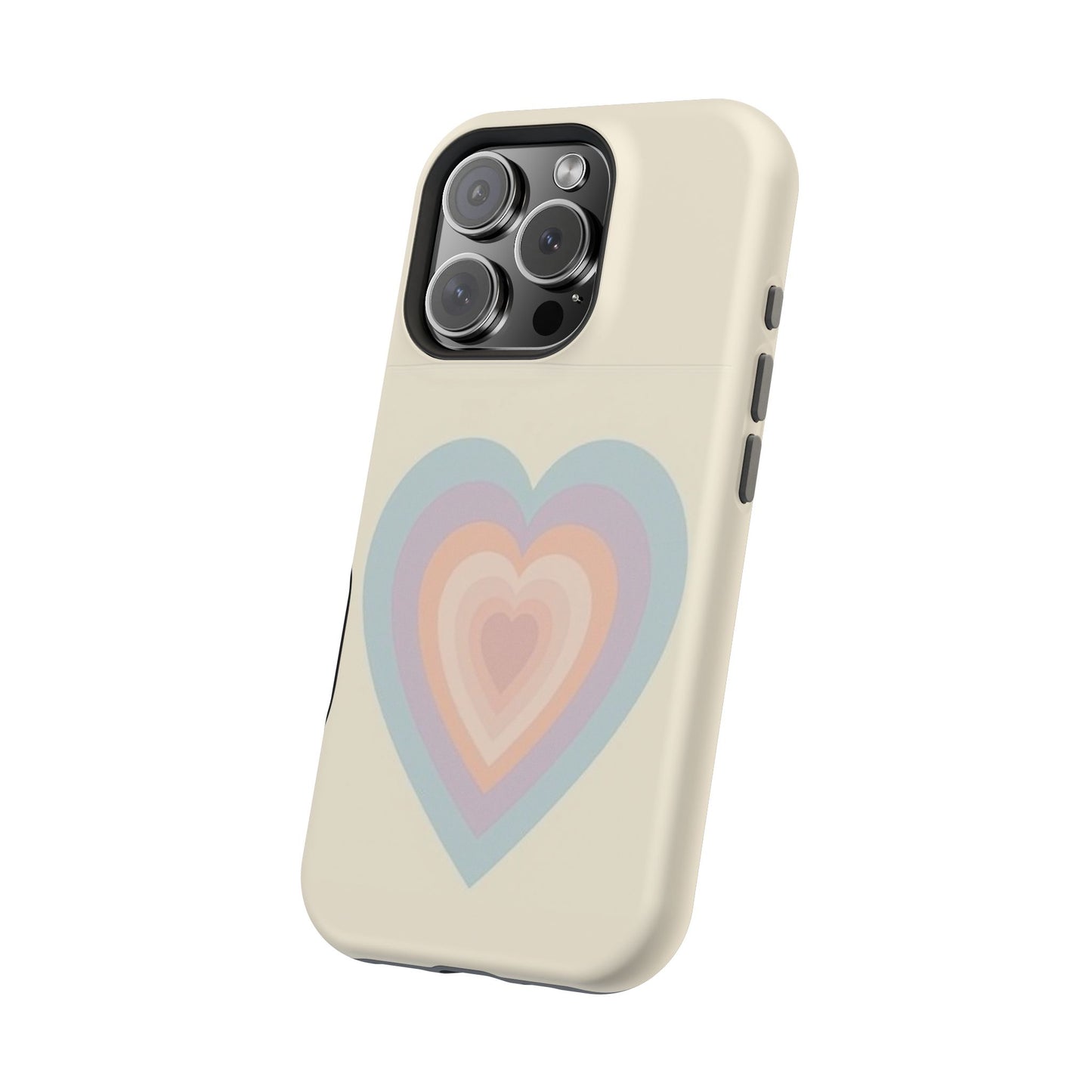 Pastel Heart iPhone Case - Retro Aesthetic Y2K Gift - Cute Phone Accessories