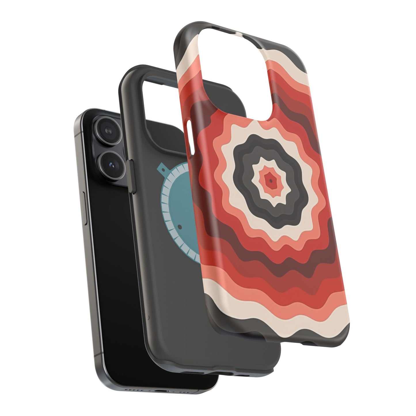 70s Wave Phone Case - Aesthetic iPhone Case, Vintage Gift Idea, Trendy Summer Accessory