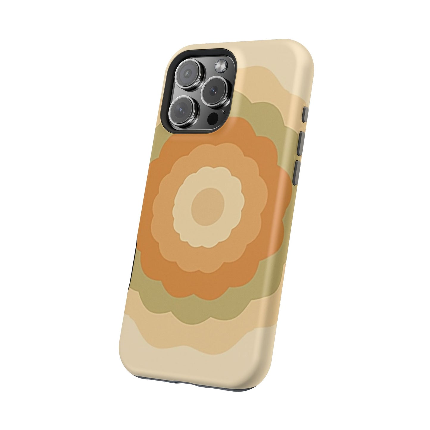 Retro Bloom iPhone Case - 70s Floral Design, Vintage Aesthetic Gift Idea