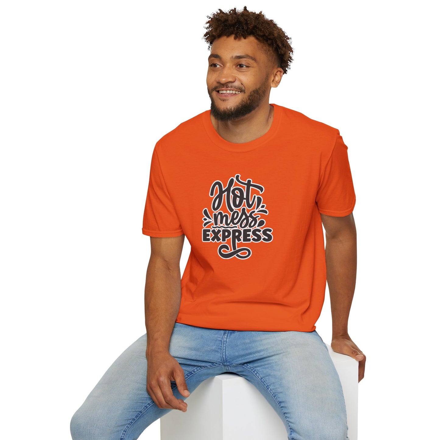 "Hot Mess Express" Funny & Bold T-Shirt β Ironic Confidence Tee for Chaotic, Cool, and Unapologetically You
