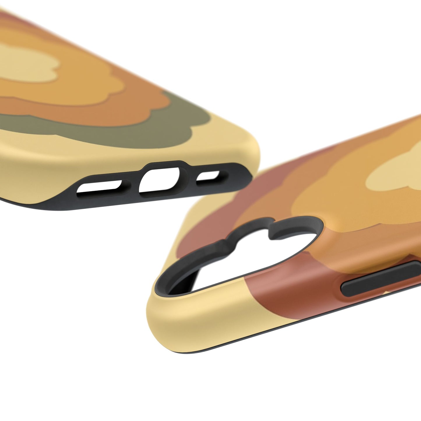 Retro Layered Bloom iPhone Case - 70s Flower Power Design, Vintage Aesthetic Gift Idea