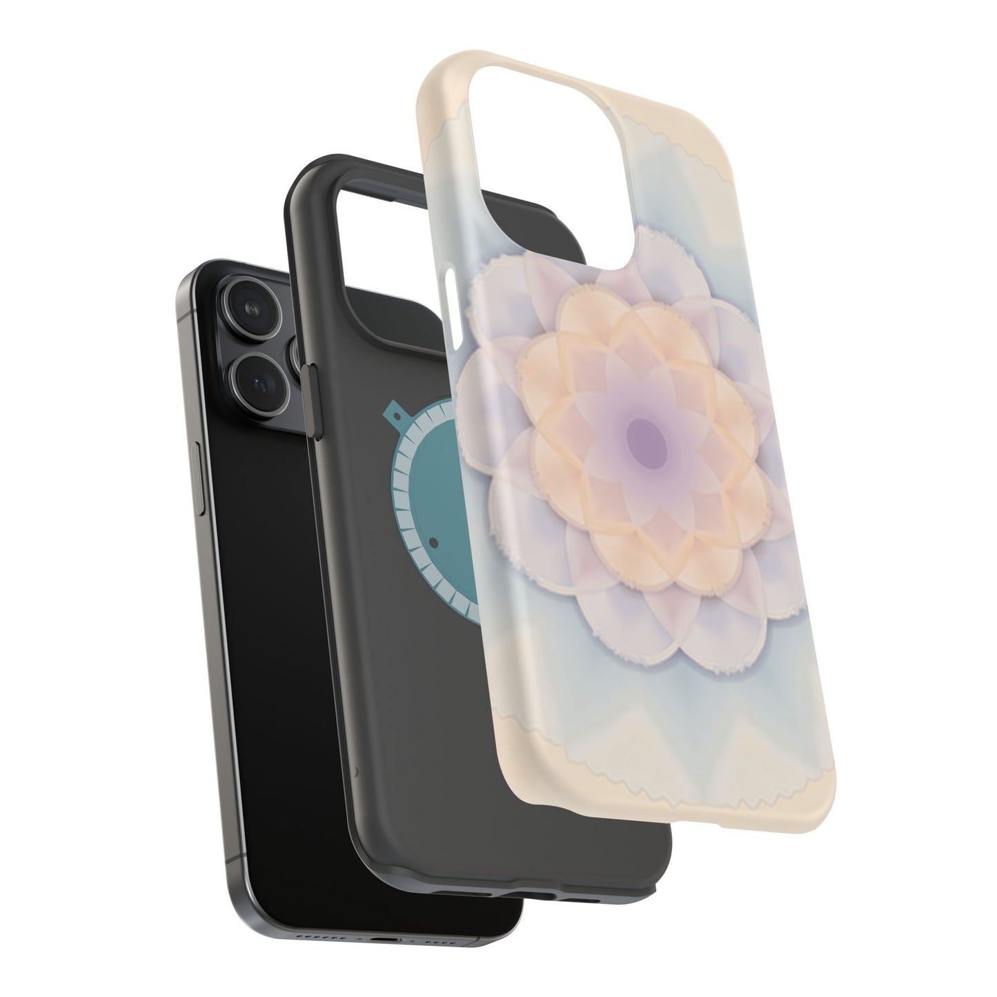 Pastel Mandala Phone Case - Aesthetic iPhone Case, Floral Gift Idea, Spiritual Zen Design