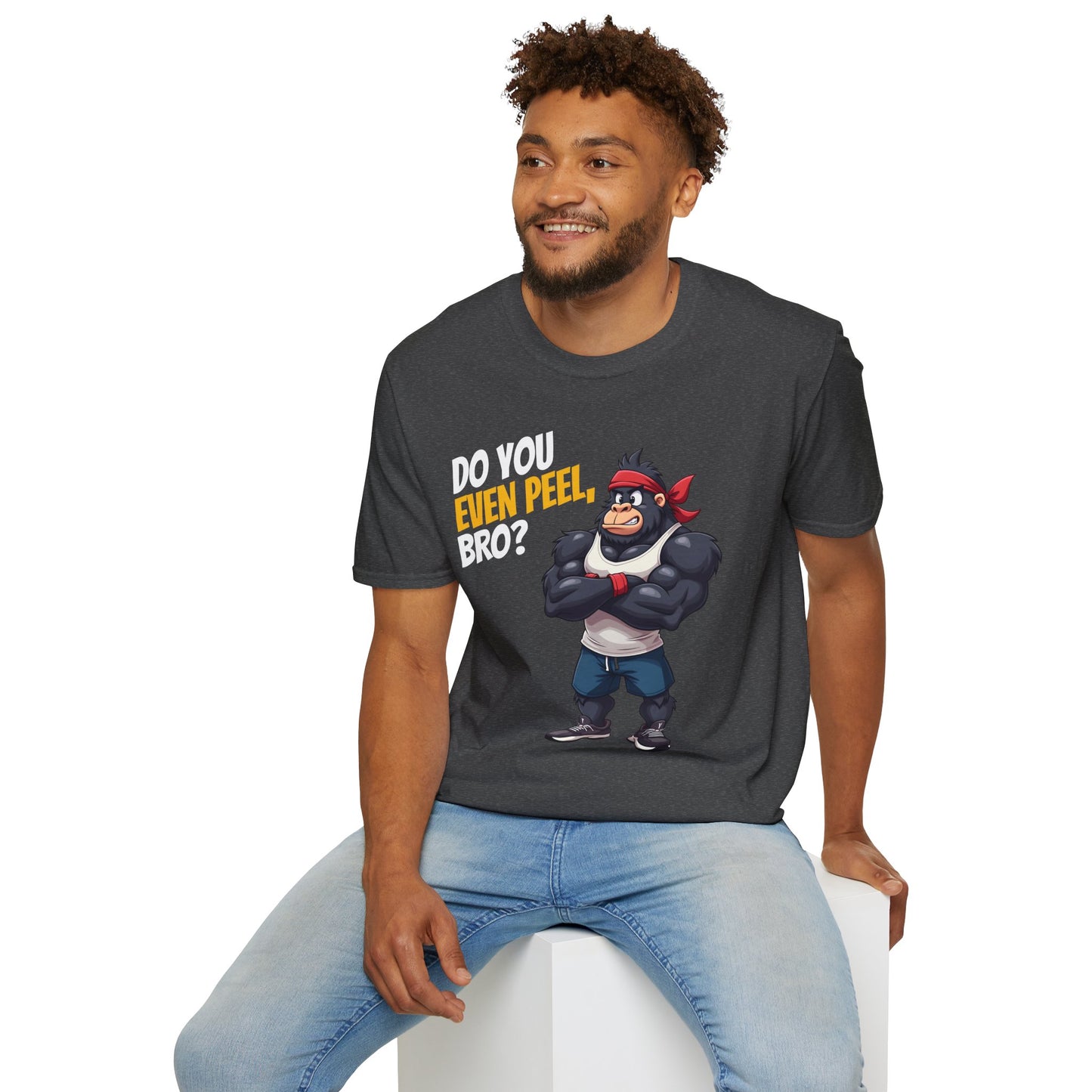 Do You Even Peel, Bro? β Funny Gym Gorilla T-Shirt