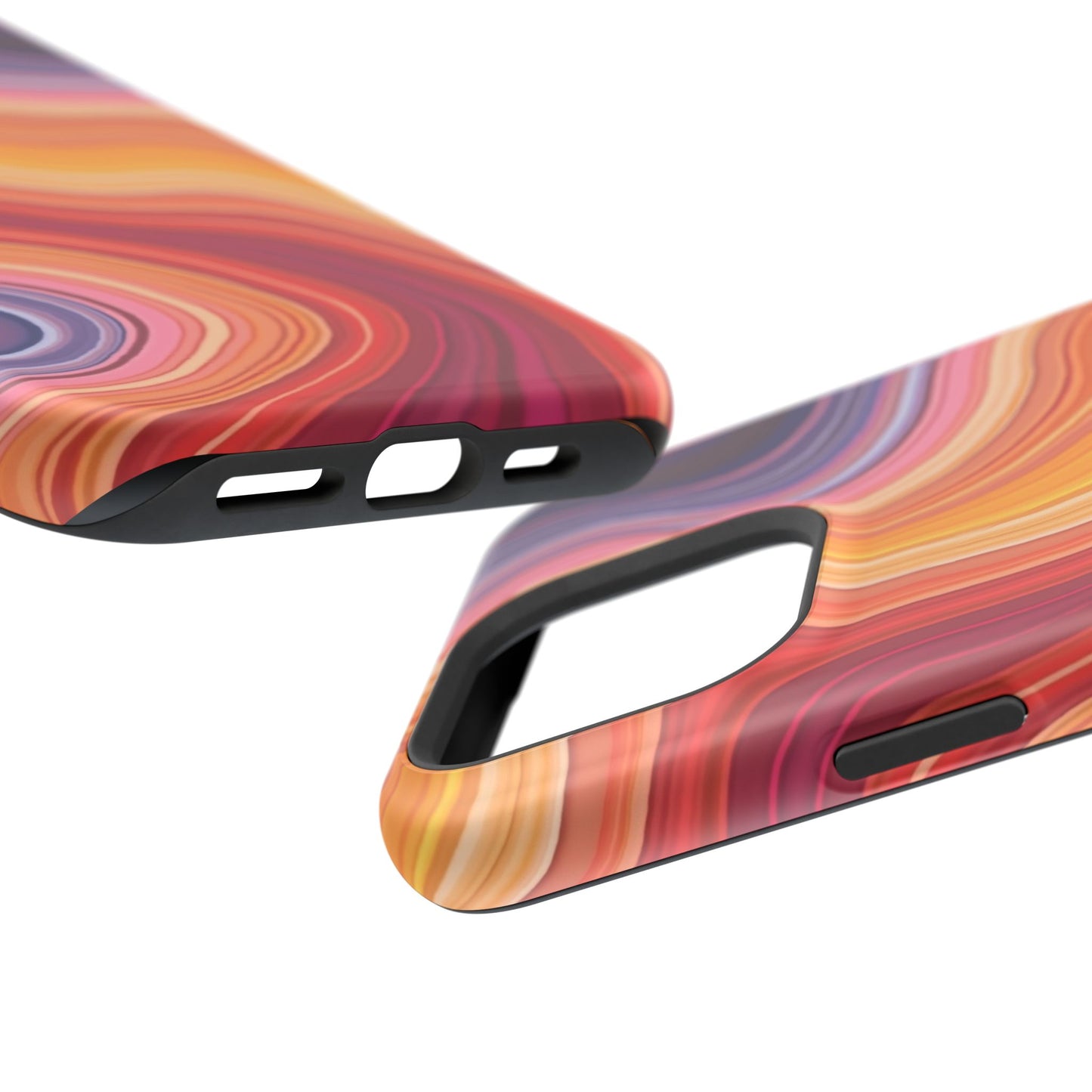 Lava Flow iPhone Case - Abstract Swirl Design, Trendy Aesthetic Gift Idea