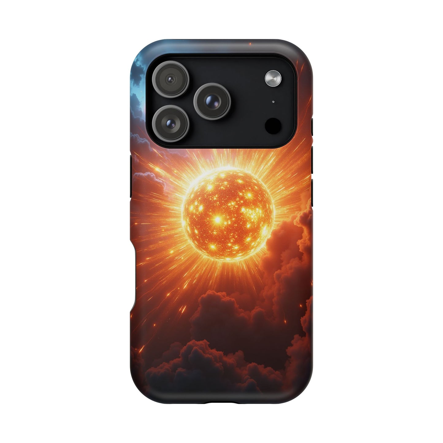 Sun Phone Case - Fiery Starburst iPhone Cover - Astronomy Gift for Him/Her