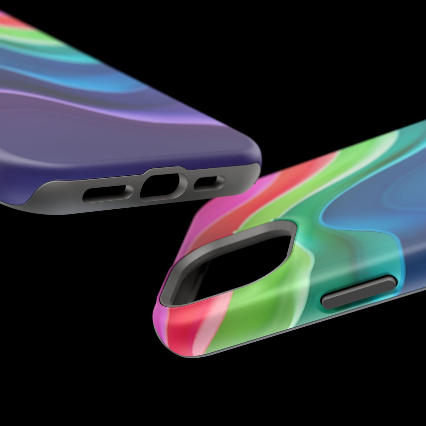 Rainbow Wave Phone Case - Aesthetic Ocean Design | iPhone 14-17 Cases | Nature Gifts for Her, Colorful Trendy Accessory
