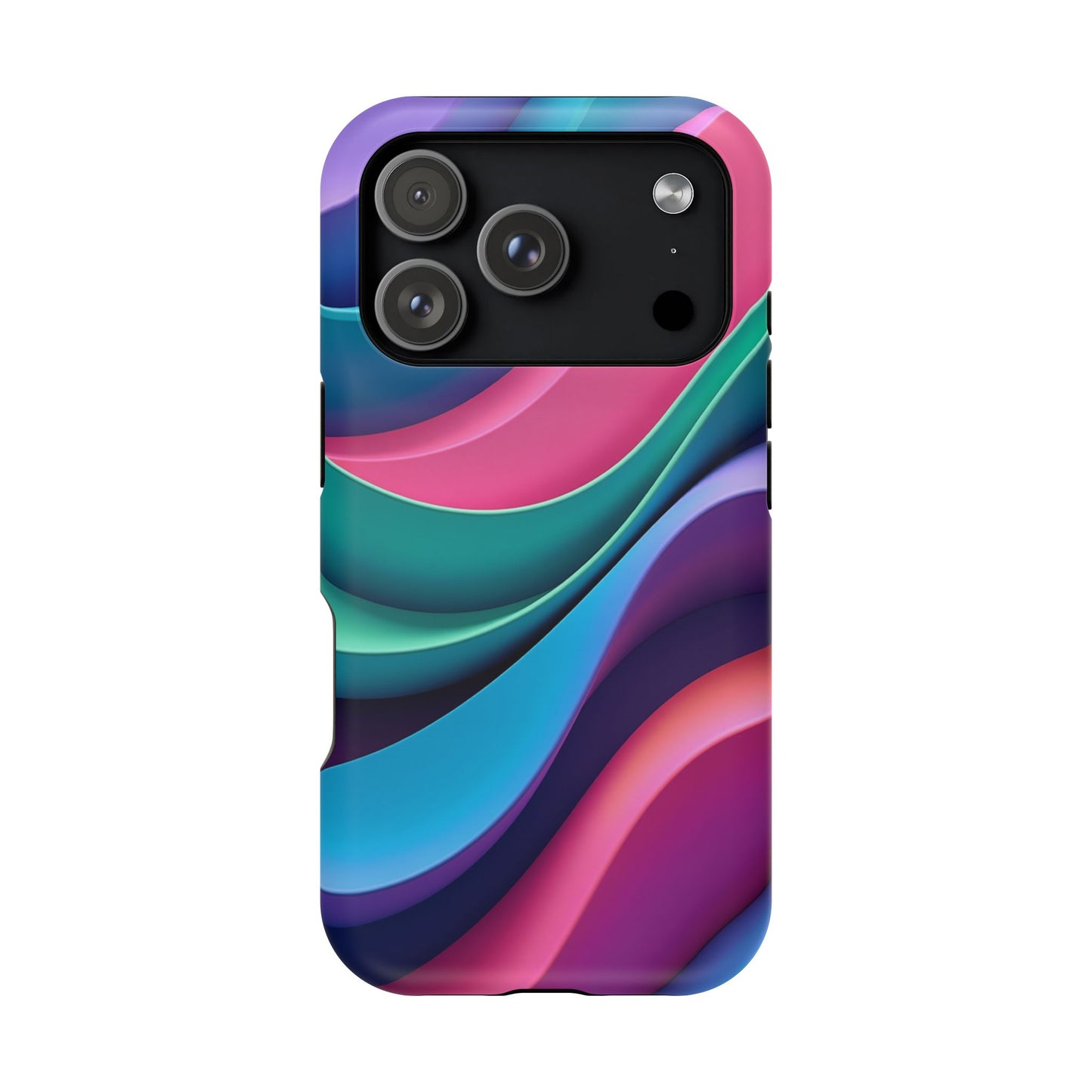Aesthetic Wave Phone Case - Colorful iPhone Case, Ocean Gift Idea, Trendy Summer Accessory