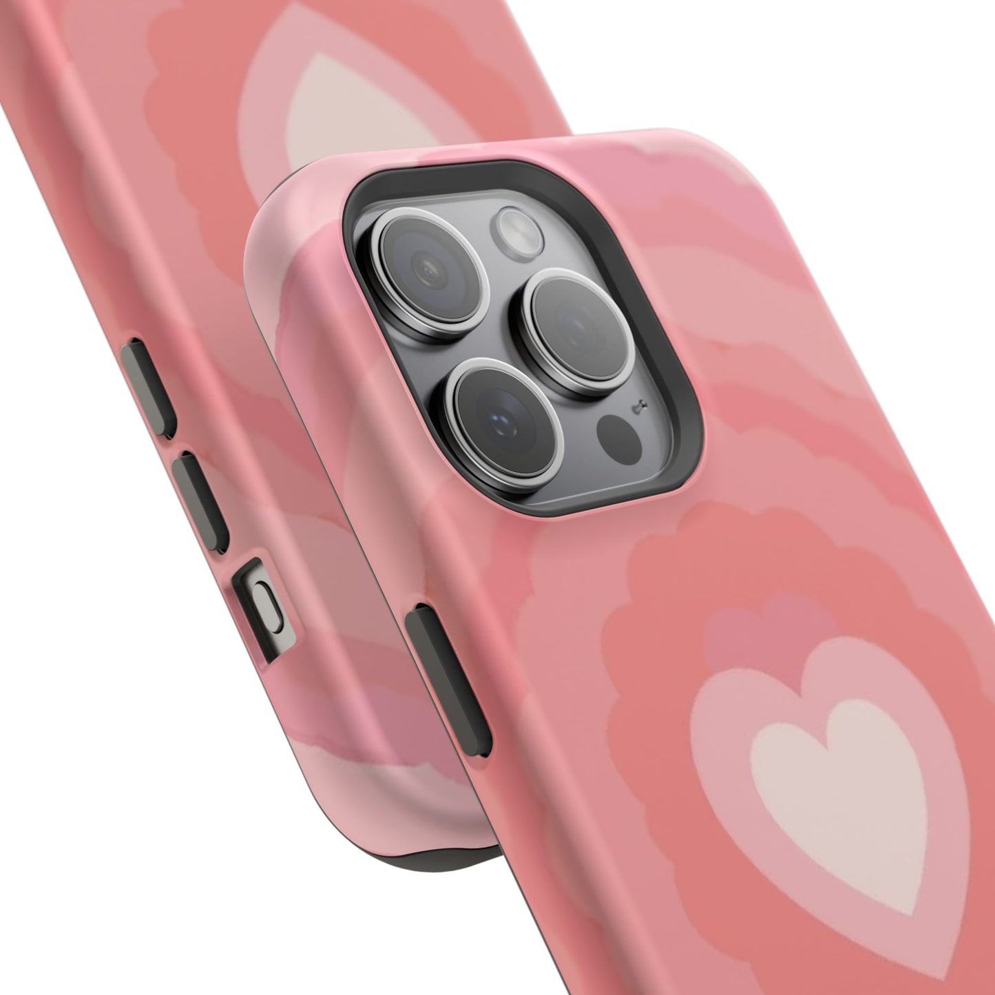 Heart Ripple iPhone Case - Cute Pink Aesthetic - Kawaii Gift for Her
