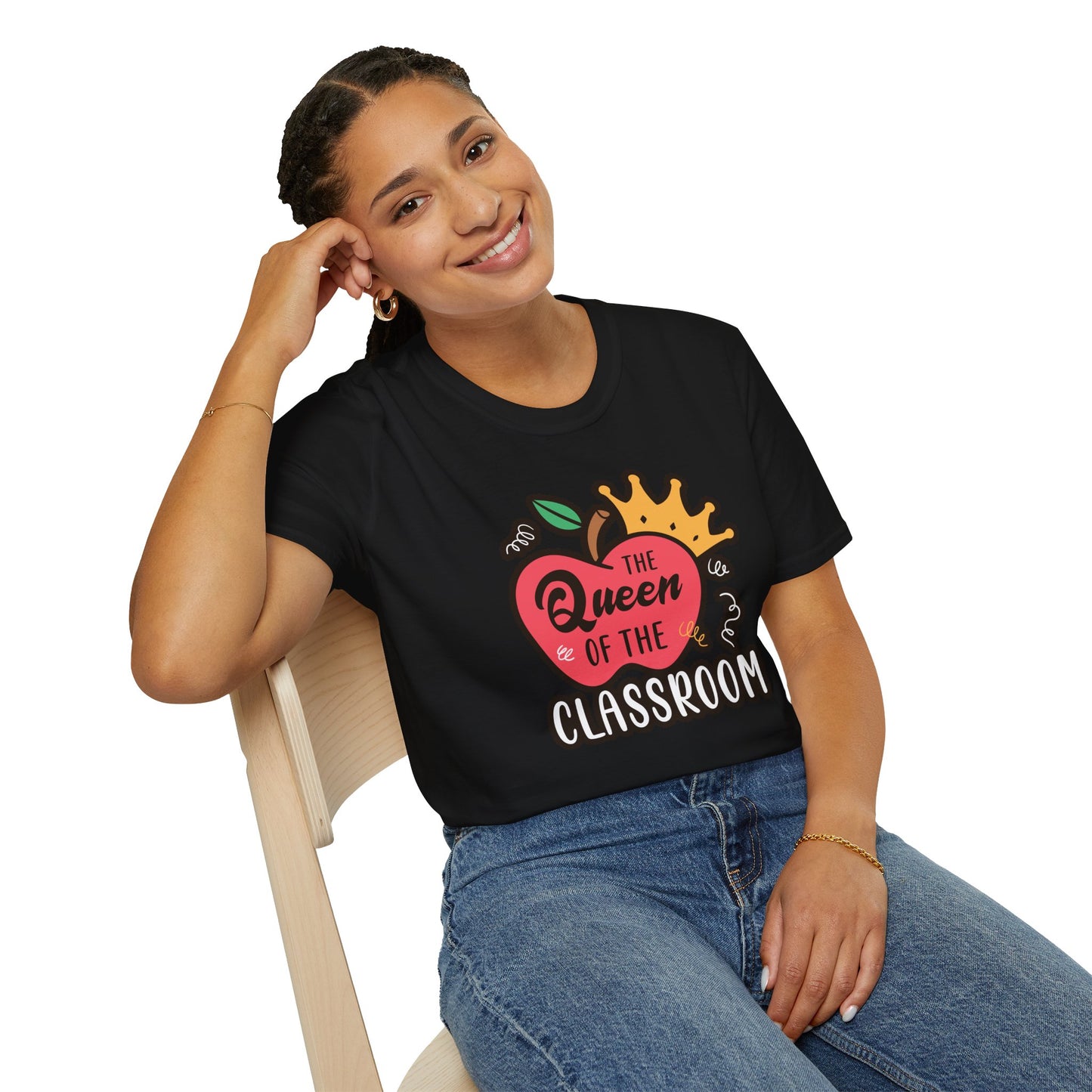 Teacher Shirt - Queen of the Classroom Tee, Gift for Teachers, Appreciation Gift, Cute Educator Graphic Top, Back to School Outfit