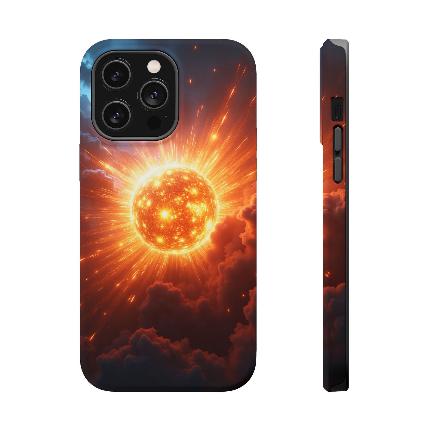 Sun Phone Case - Fiery Starburst iPhone Cover - Astronomy Gift for Him/Her