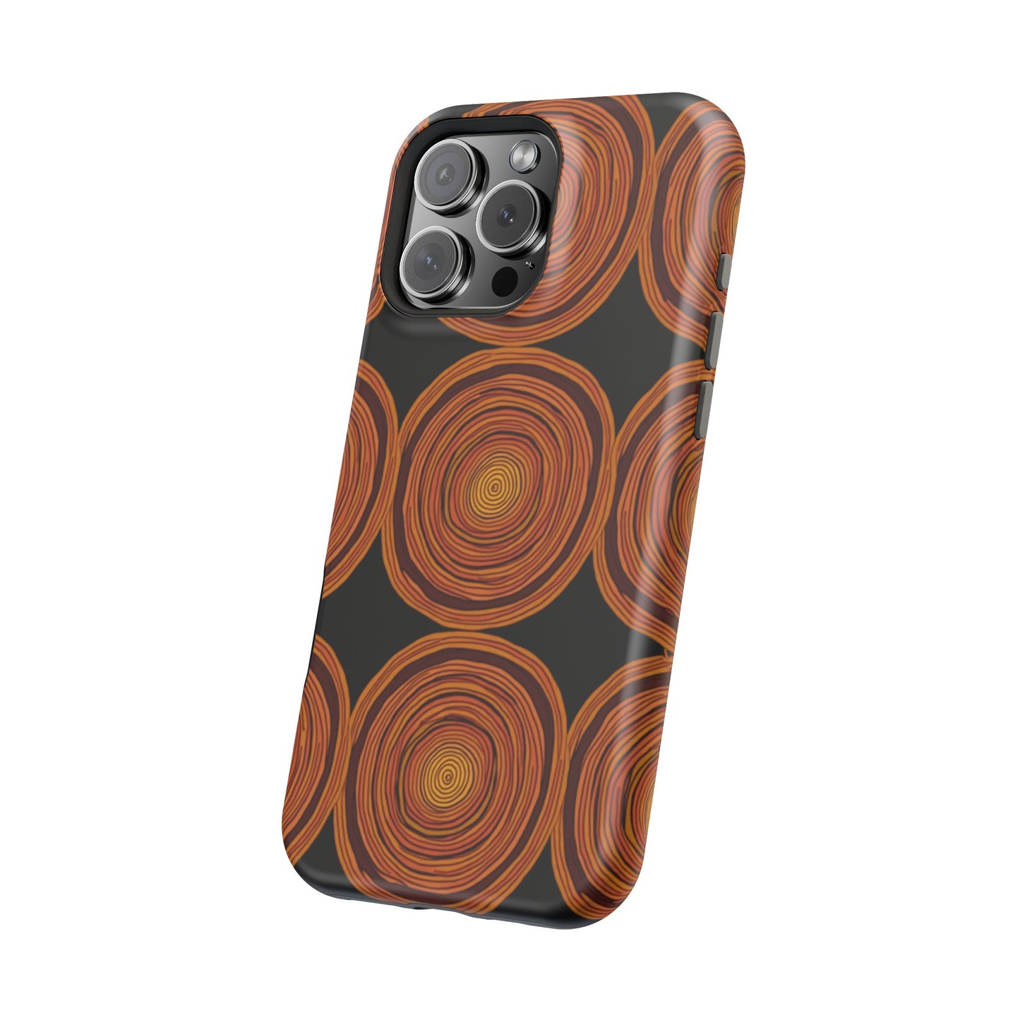 Rustic Swirl iPhone Case - Boho Wood Grain Pattern - Aesthetic Phone Accessories