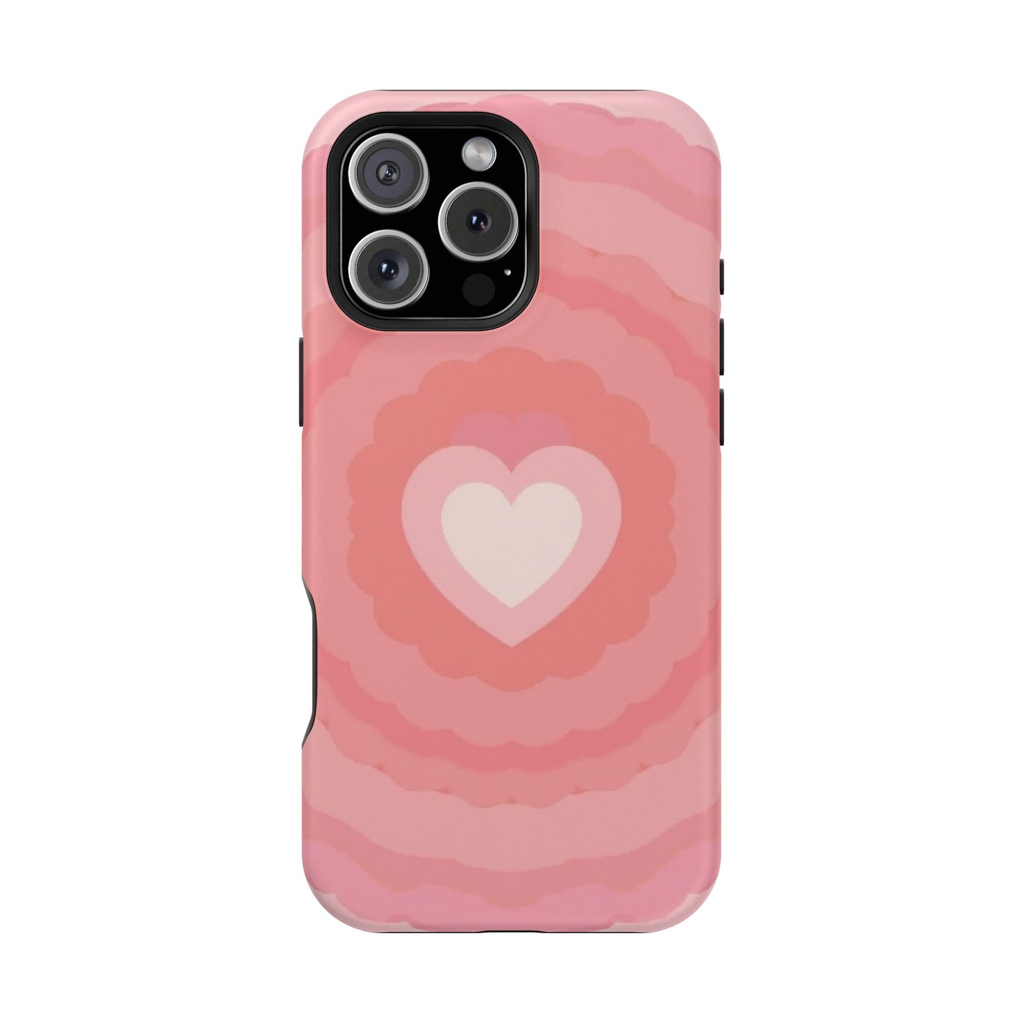 Heart Ripple iPhone Case - Cute Pink Aesthetic - Kawaii Gift for Her