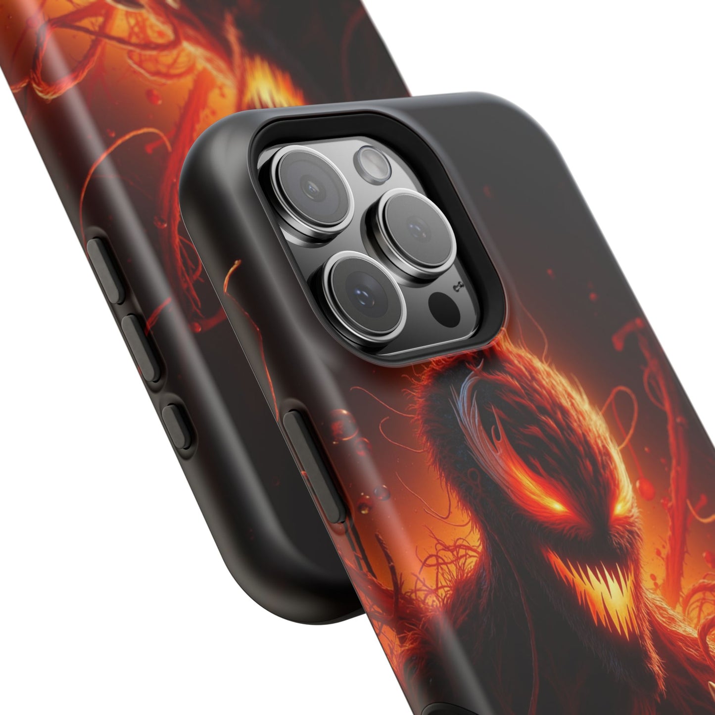 Fiery Alien Phone Case - Aesthetic iPhone Case | Sci-Fi Art Design | Gifts for Him | Unique Phone Accessories