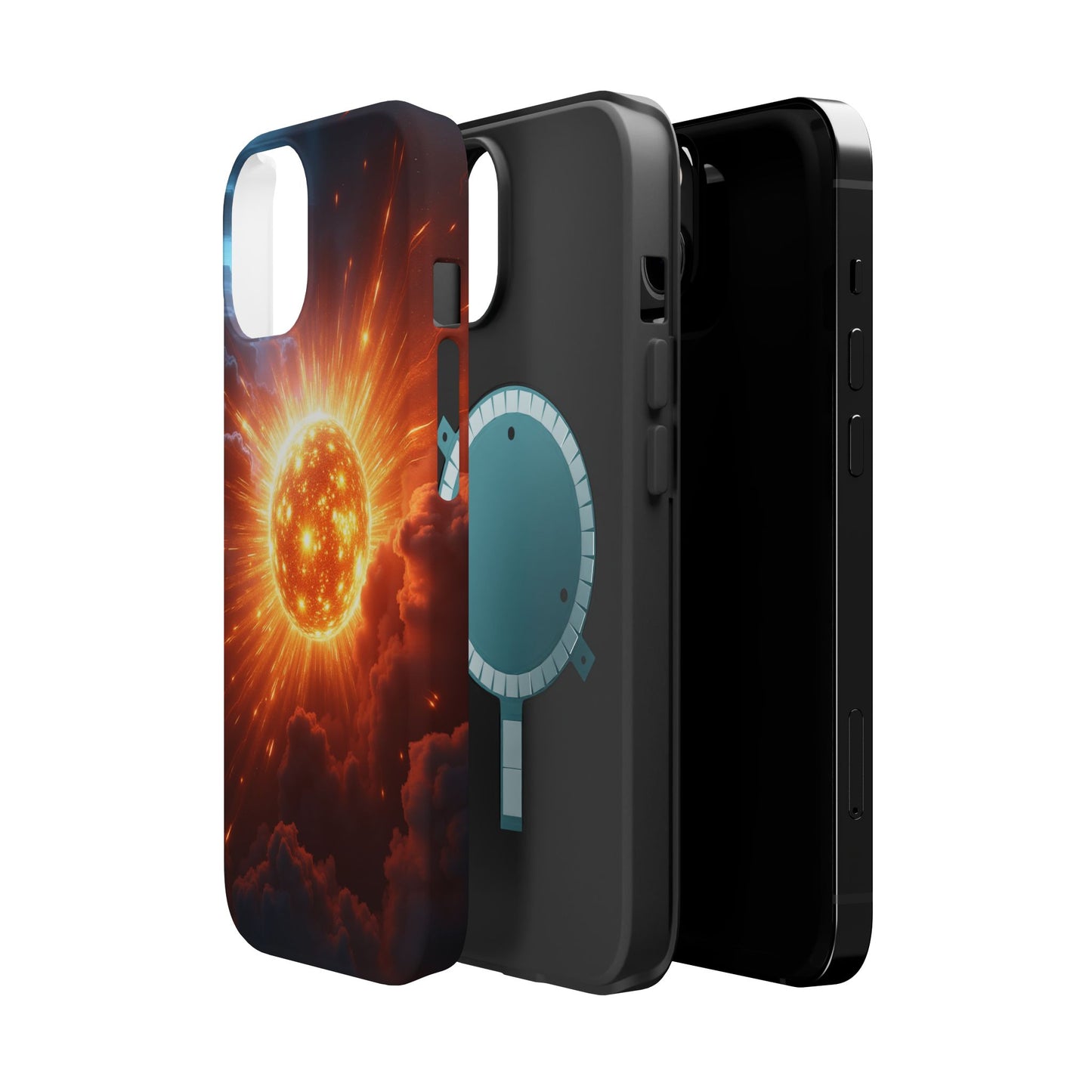 Sun Phone Case - Fiery Starburst iPhone Cover - Astronomy Gift for Him/Her
