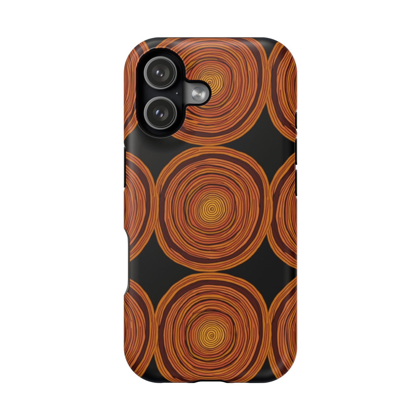 Rustic Swirl iPhone Case - Boho Wood Grain Pattern - Aesthetic Phone Accessories