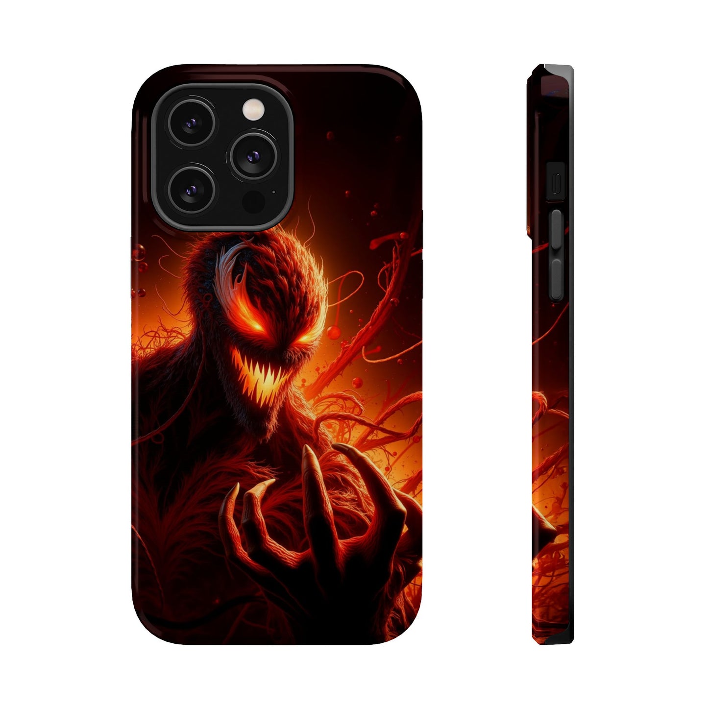 Fiery Alien Phone Case - Aesthetic iPhone Case | Sci-Fi Art Design | Gifts for Him | Unique Phone Accessories