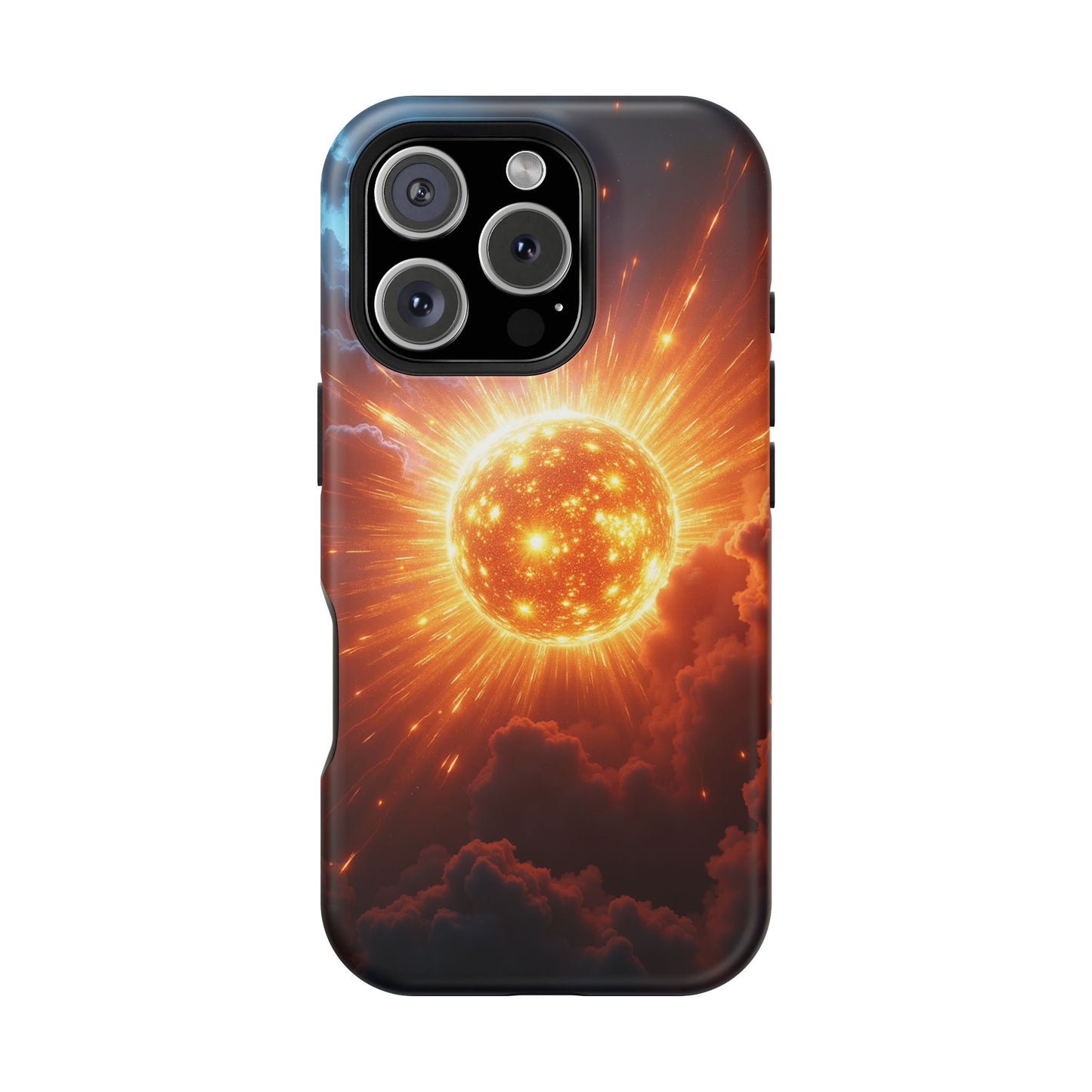 Sun Phone Case - Fiery Starburst iPhone Cover - Astronomy Gift for Him/Her