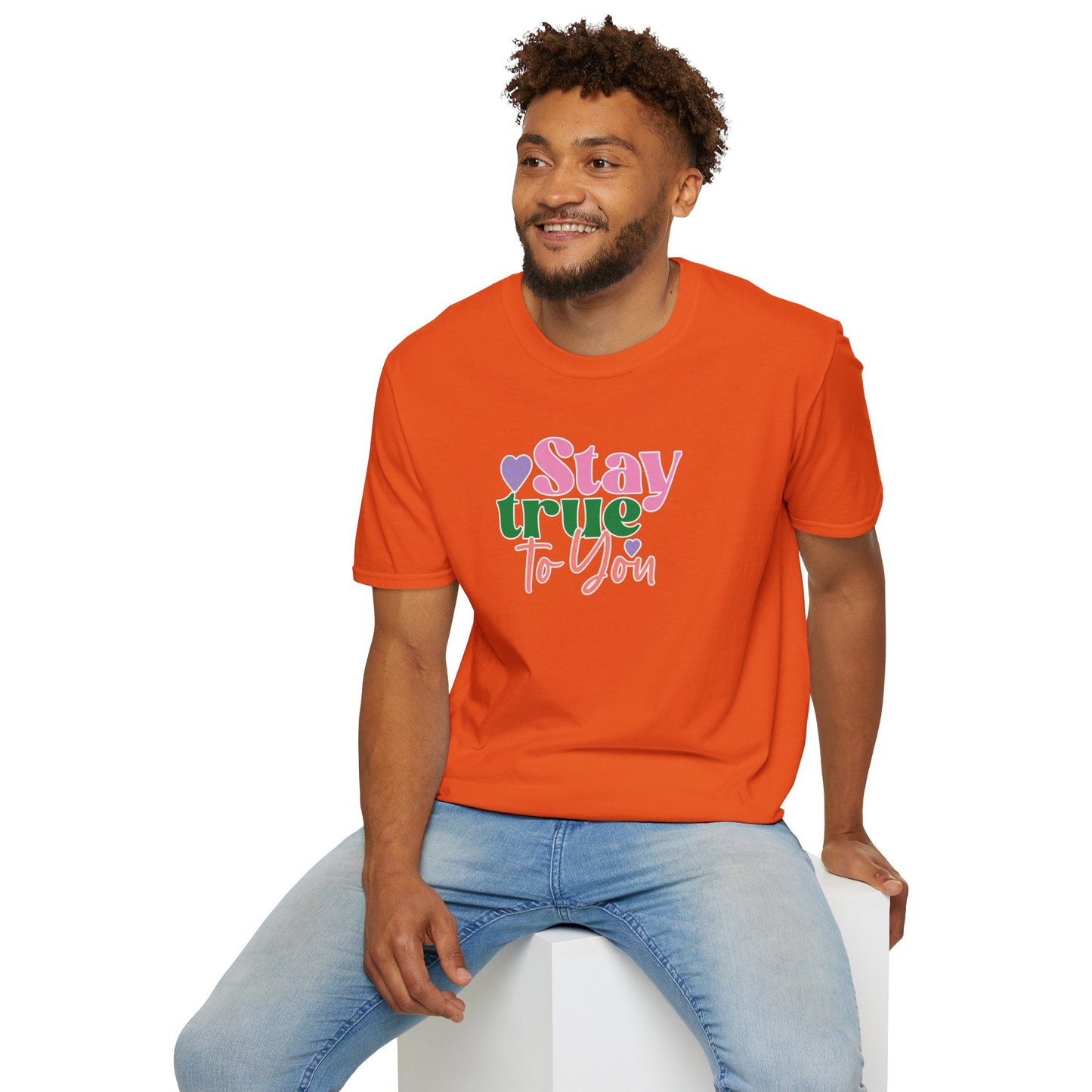 "Stay True to You" Inspirational & Motivational T-Shirt – Empowering Minimalist Tee for Self-Love, Confidence & Authenticity