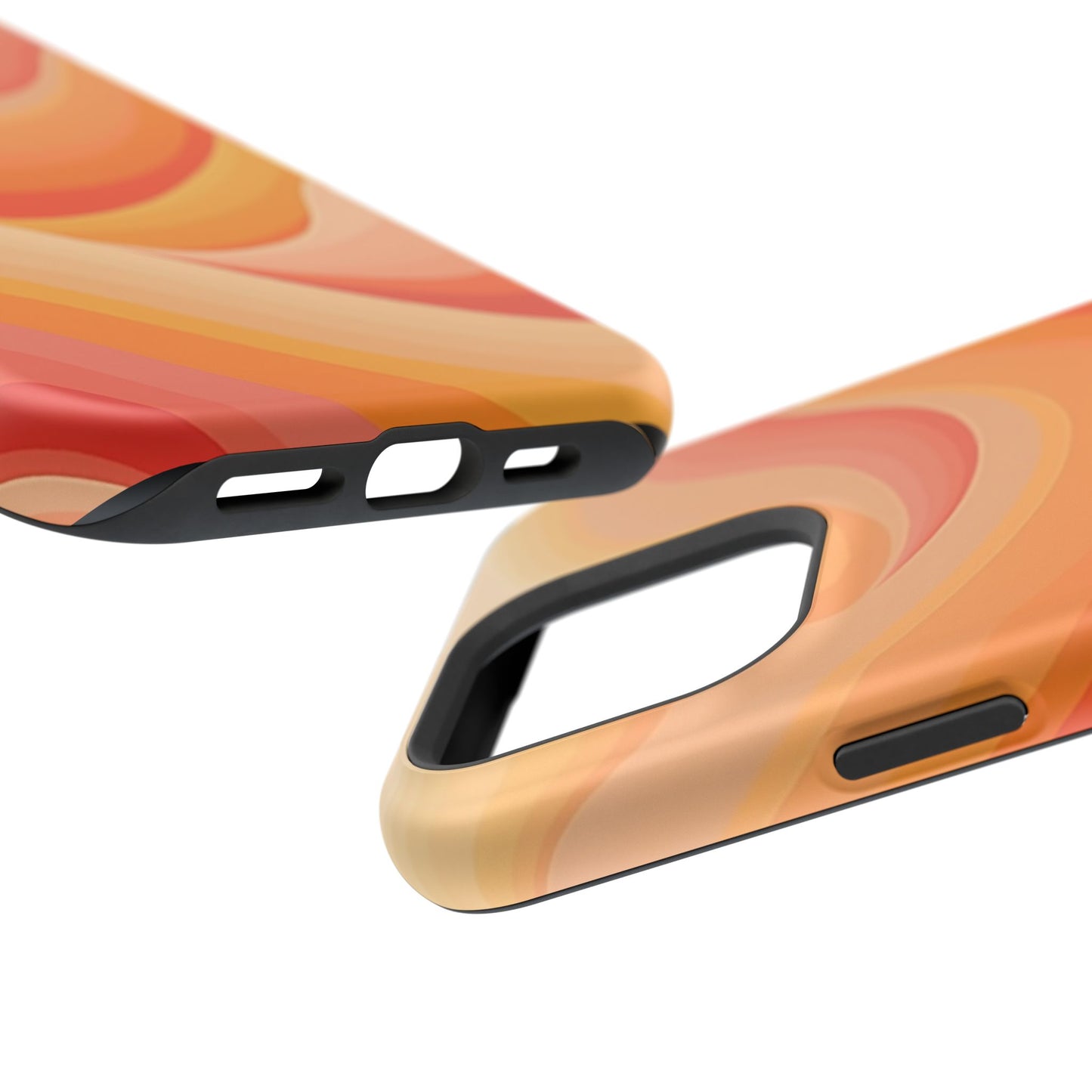 Retro Wave Phone Case - 70s Inspired Aesthetic | Orange Gradient iPhone Case | Gifts for Her | Vintage Style Sun Design