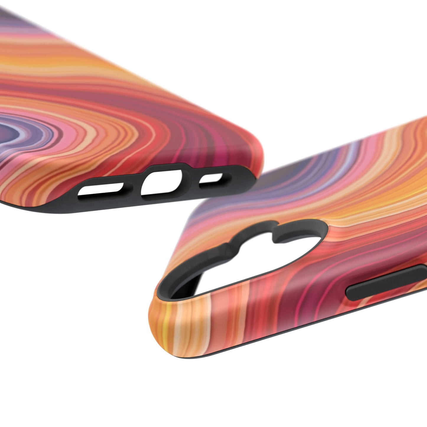 Lava Flow iPhone Case - Abstract Swirl Design, Trendy Aesthetic Gift Idea
