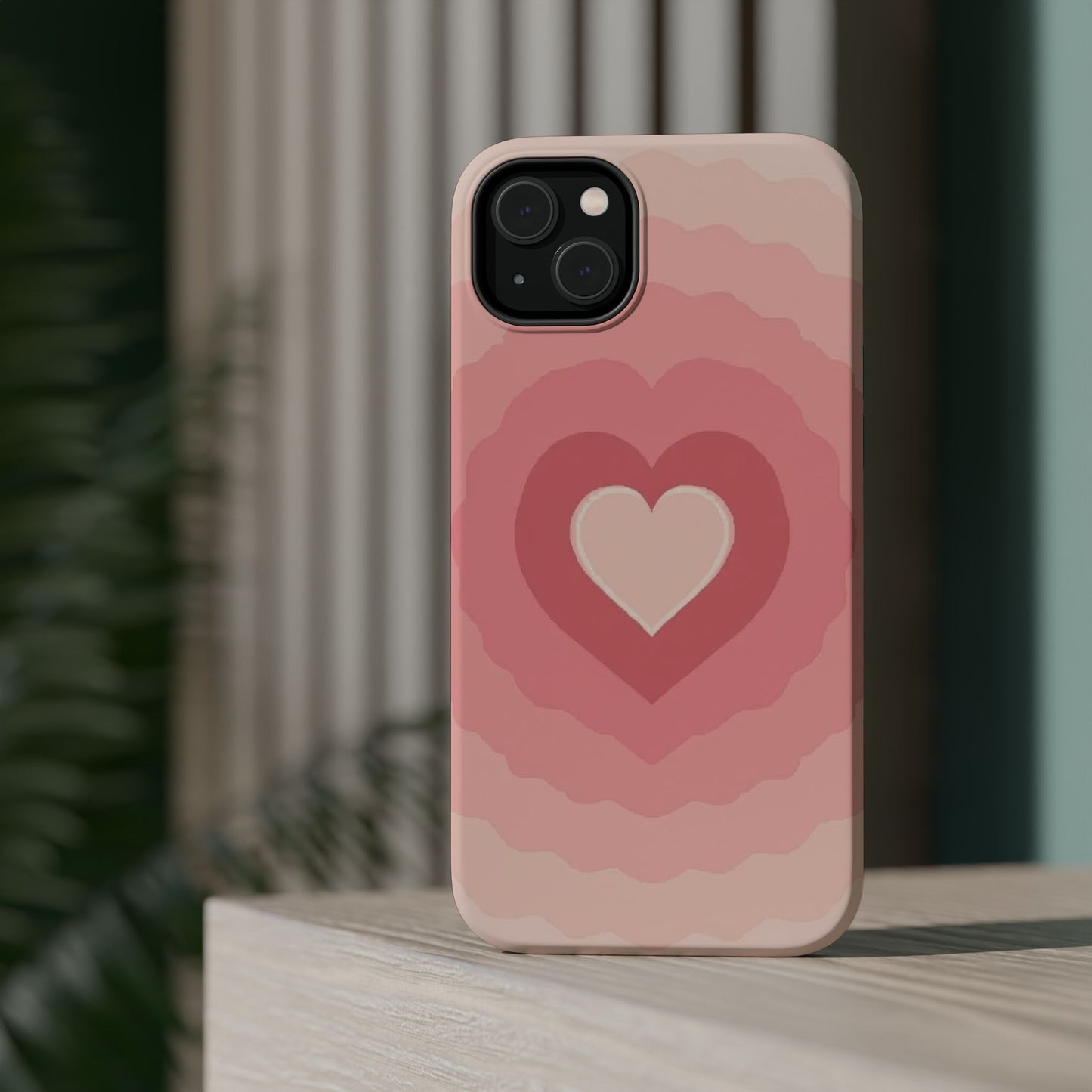 Pink Layered Heart iPhone Case - Cute Aesthetic Y2K Valentine's Gift