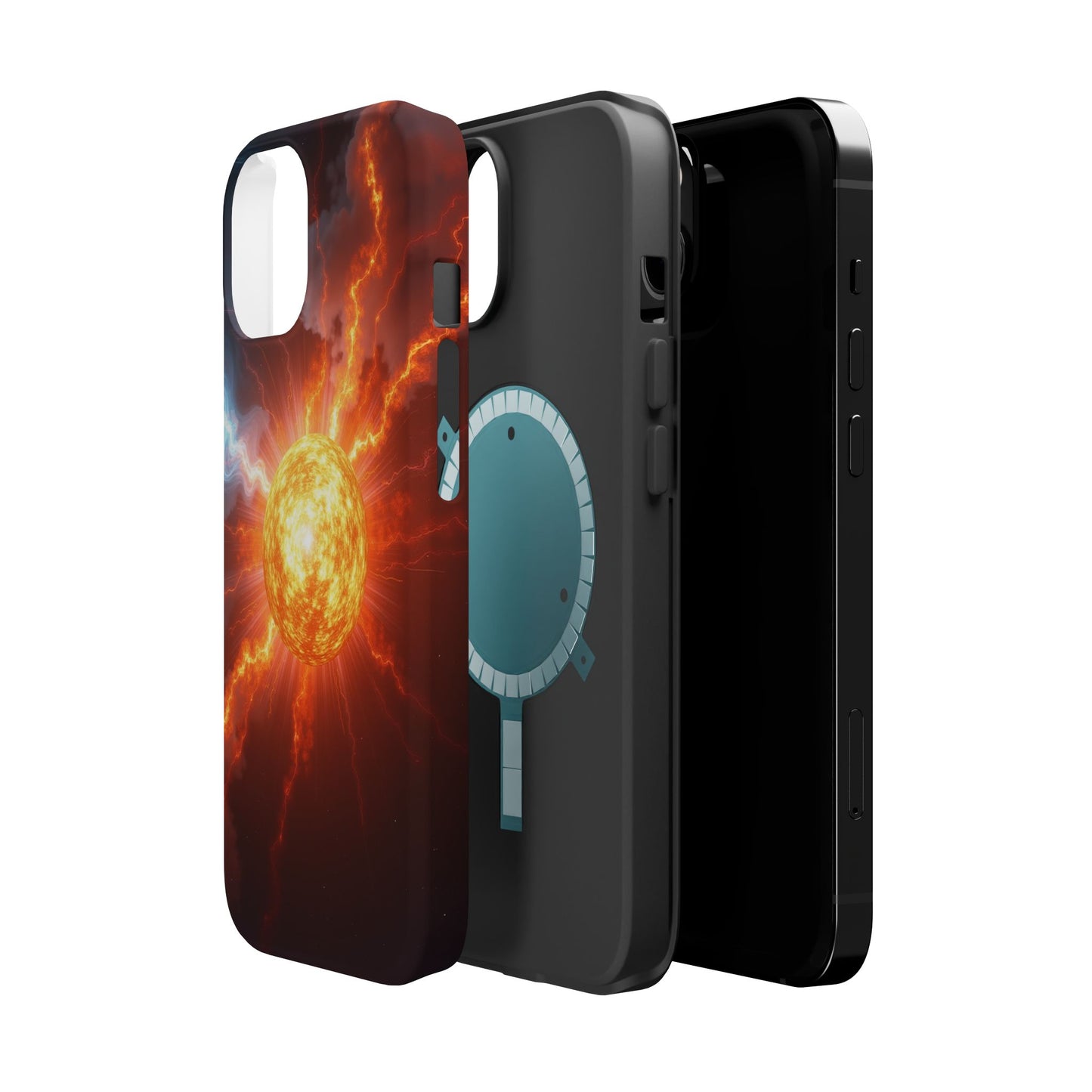 Solar Flare iPhone Case - Fiery Sunburst Space Design - Astronomy Gift Idea