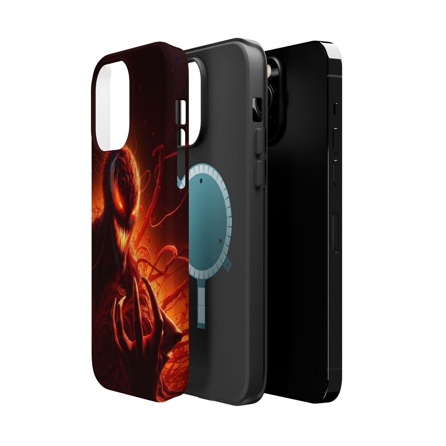 Fiery Alien Phone Case - Aesthetic iPhone Case | Sci-Fi Art Design | Gifts for Him | Unique Phone Accessories