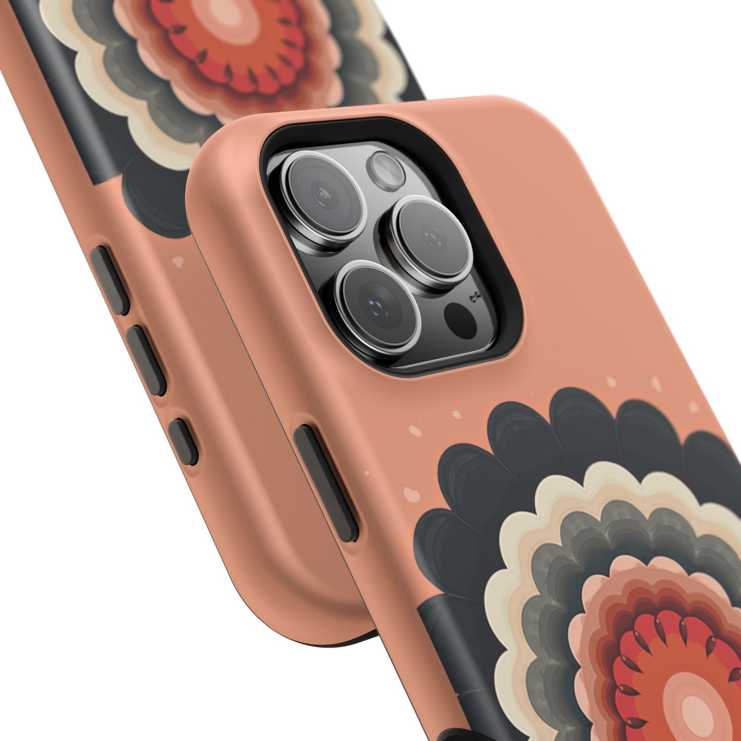 Earth Tone Mandala iPhone Case - Bohemian Floral Design, Aesthetic Gift Idea