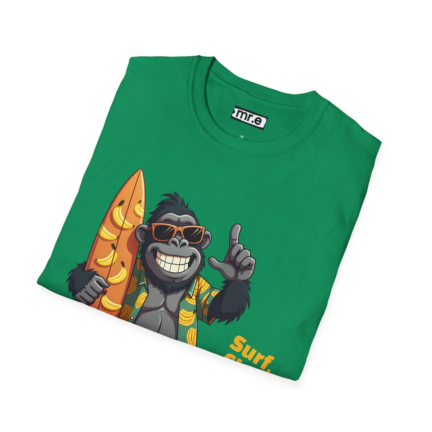 Surf. Chill. Peel. Repeat. β Funny Tropical Gorilla T-Shirt
