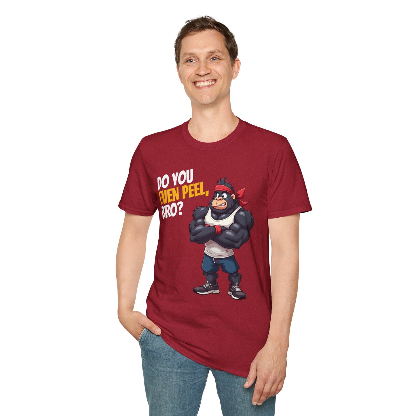 Do You Even Peel, Bro? β Funny Gym Gorilla T-Shirt