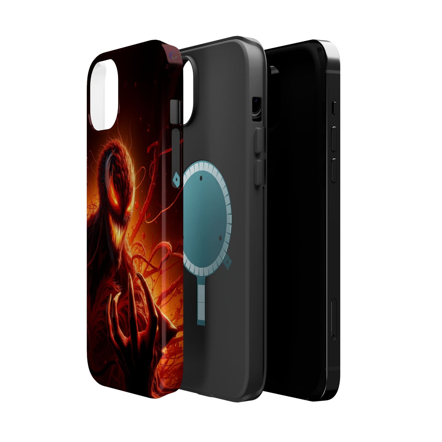 Fiery Alien Phone Case - Aesthetic iPhone Case | Sci-Fi Art Design | Gifts for Him | Unique Phone Accessories