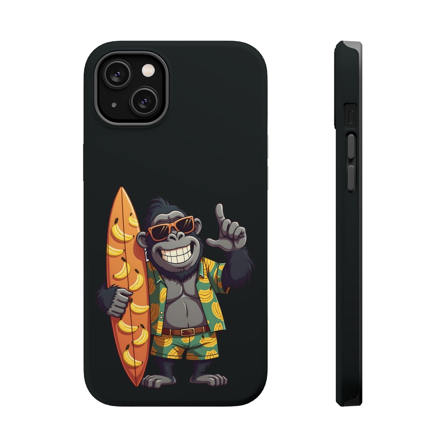 Banana Vibes Surf Gorilla Phone Case β Tropical Chill Meets Jungle Fun