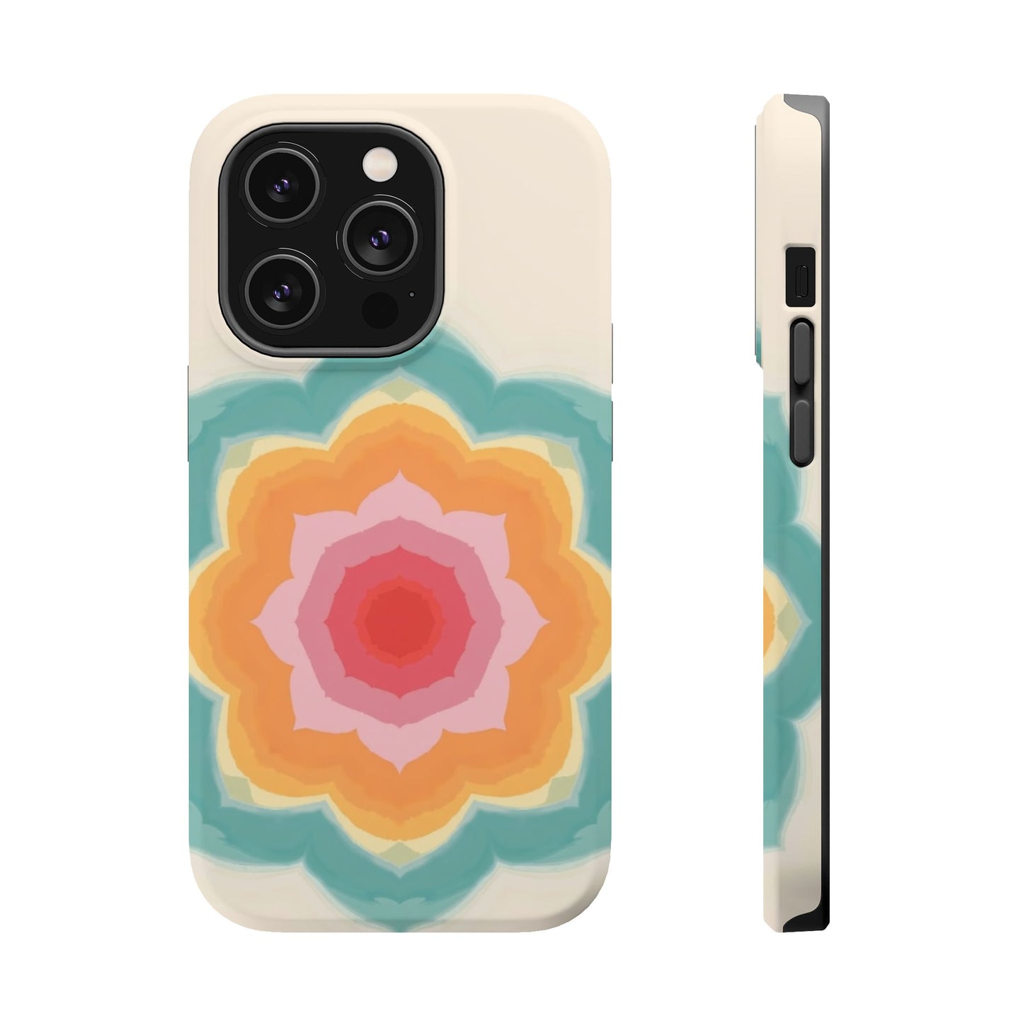 Floral Bloom iPhone Case - Retro Flower Power Design, Aesthetic Gift Idea
