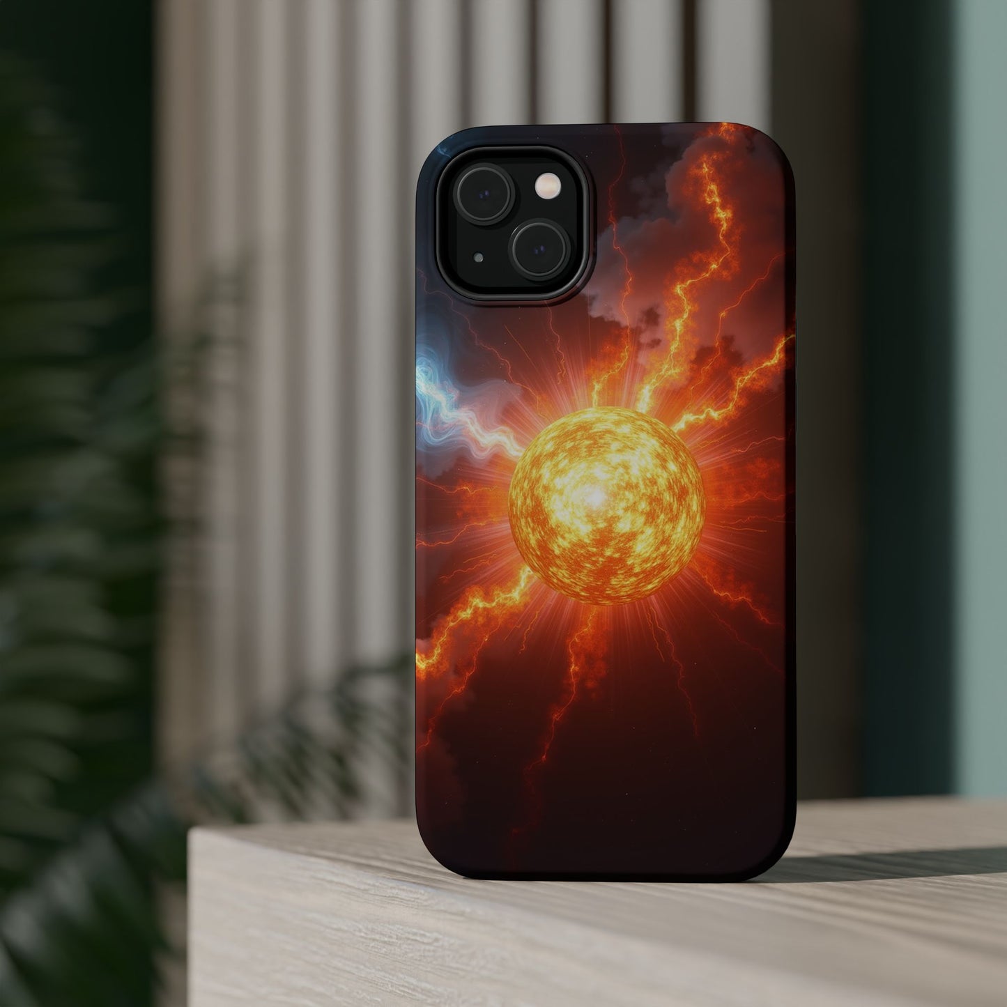 Solar Flare iPhone Case - Fiery Sunburst Space Design - Astronomy Gift Idea