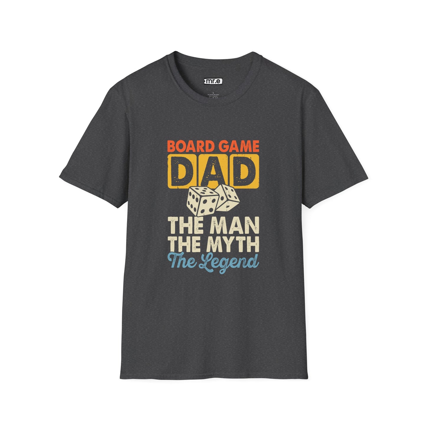 "Board Game Dad" Funny & Trendy Graphic Tee β Perfect Gift for Gamer Dads, Family Night Lovers & Game Night Champions