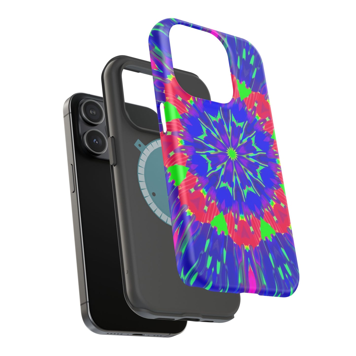 Neon Phone Case - Trippy iPhone Case, Rave Gift Idea, Aesthetic Y2K Accessory